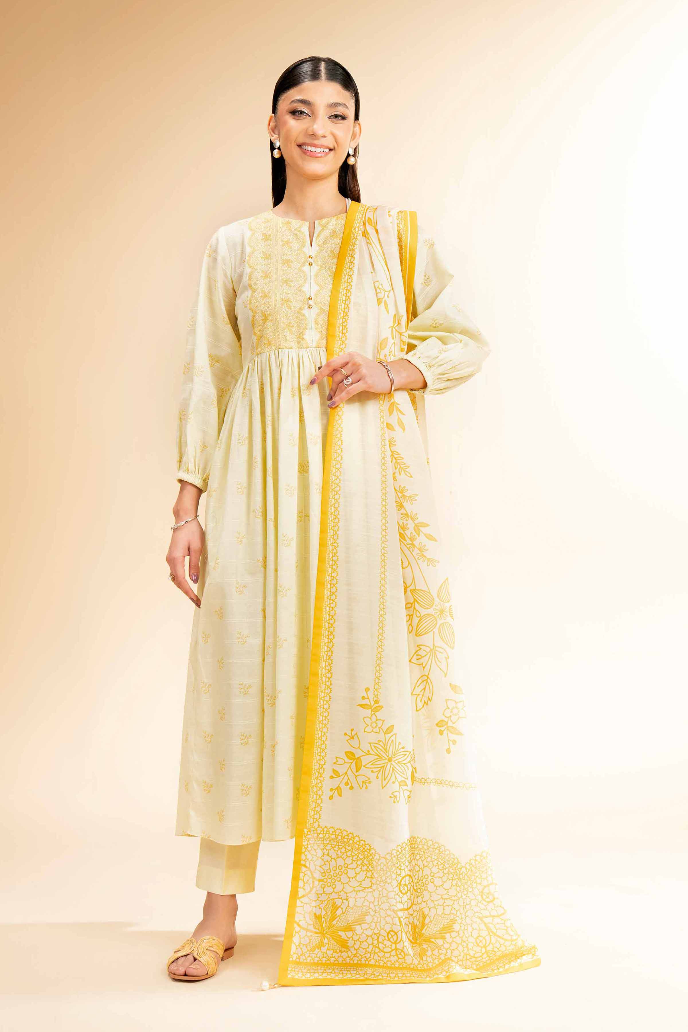 3 Piece - Digital Printed Suit - 42501680 for Women - Unstitched Collection | Nishat | Shop Online