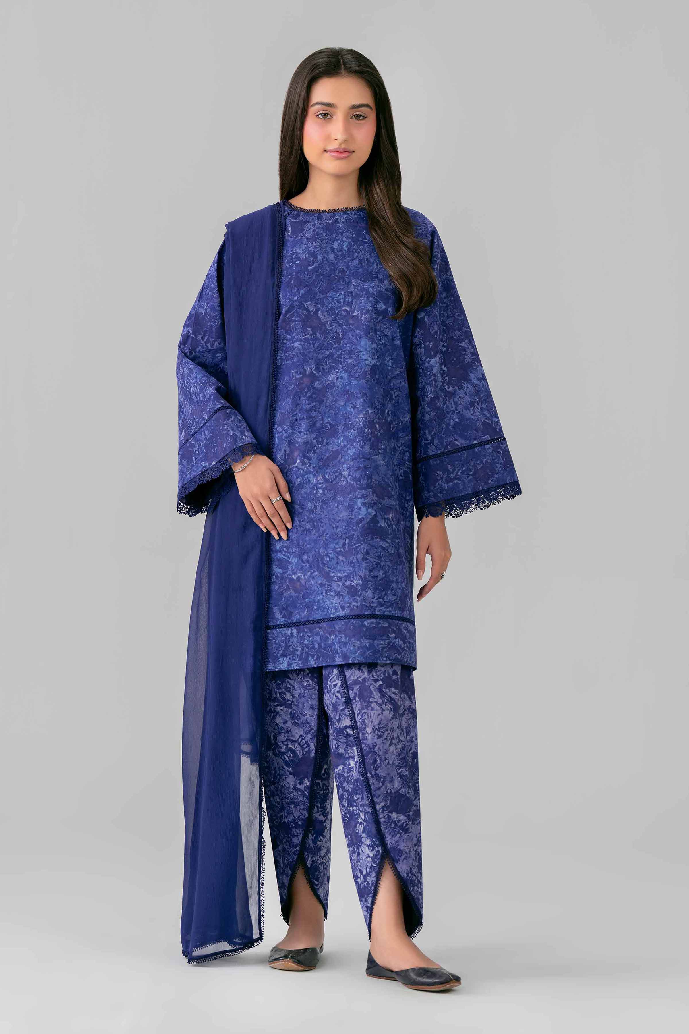 3 Piece - Dyed Suit - 42501685-1 for Women - Unstitched Collection | Nishat | Shop Online