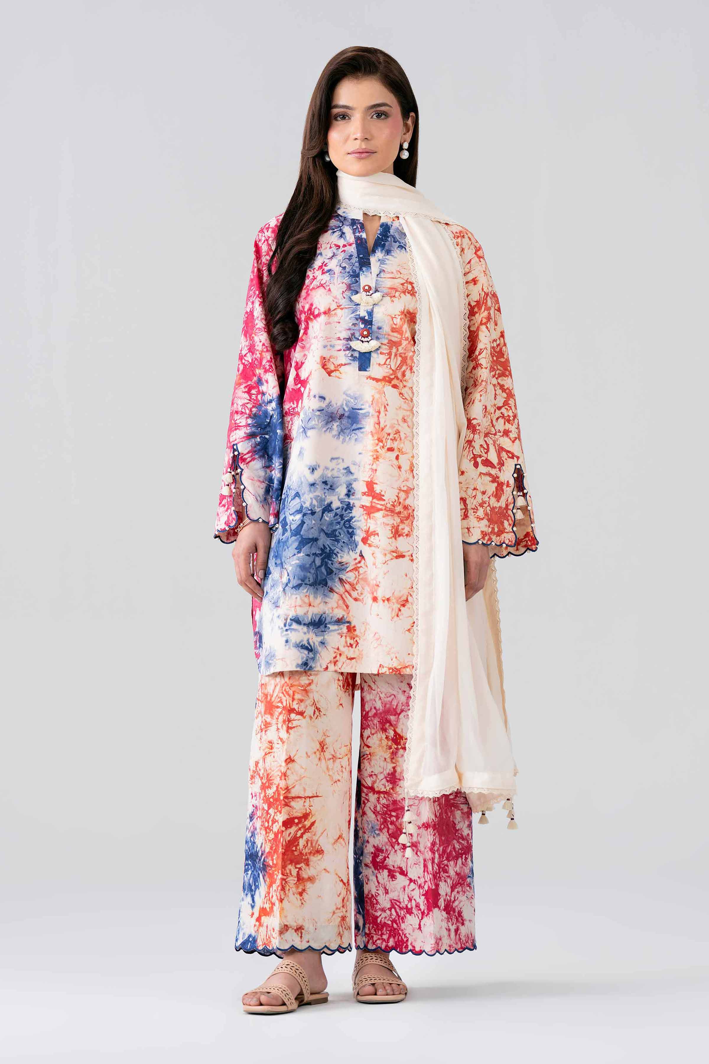 3 Piece - Dyed Suit - 42501686 for Women - Unstitched Collection | Nishat | Shop Online
