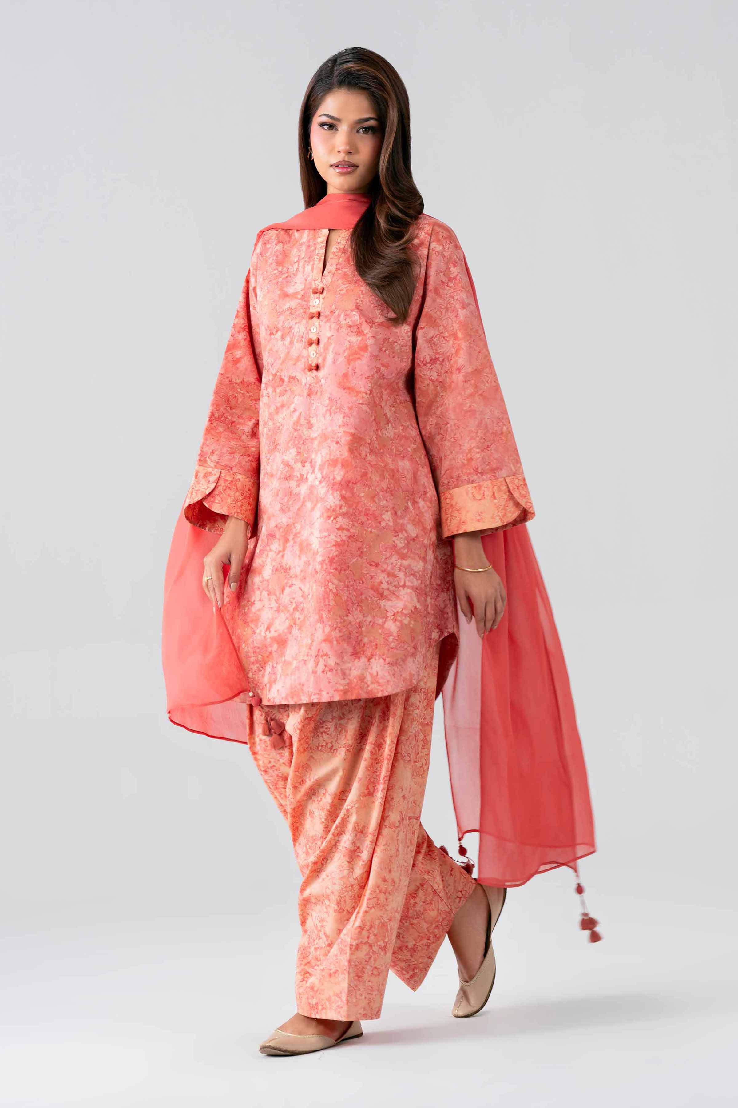 3 Piece - Dyed Suit - 42501687-1 for Women - Unstitched Collection | Nishat | Shop Online