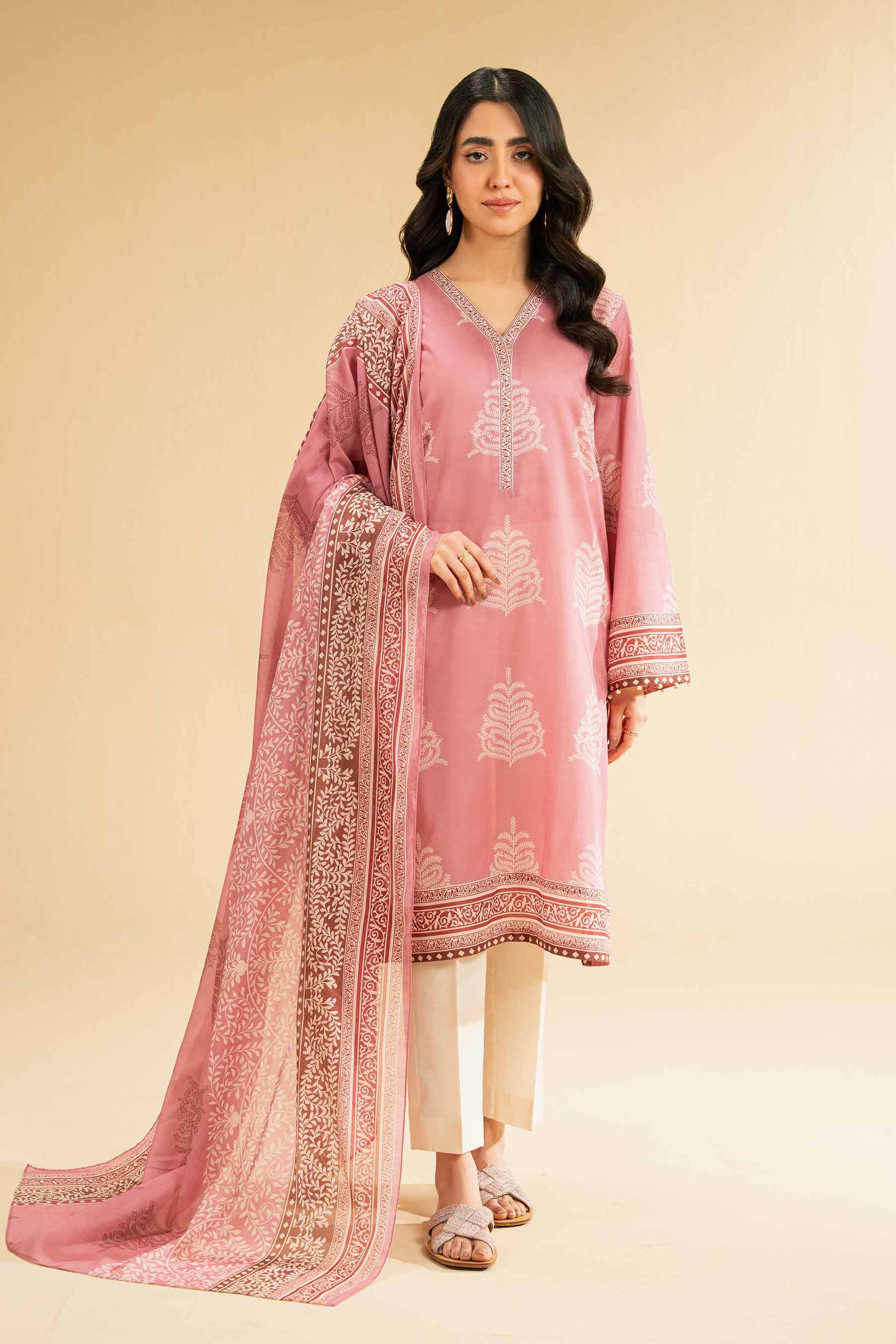 2 Piece - Printed Suit - 42501691 for Women - Unstitched Collection | Nishat | Shop Online