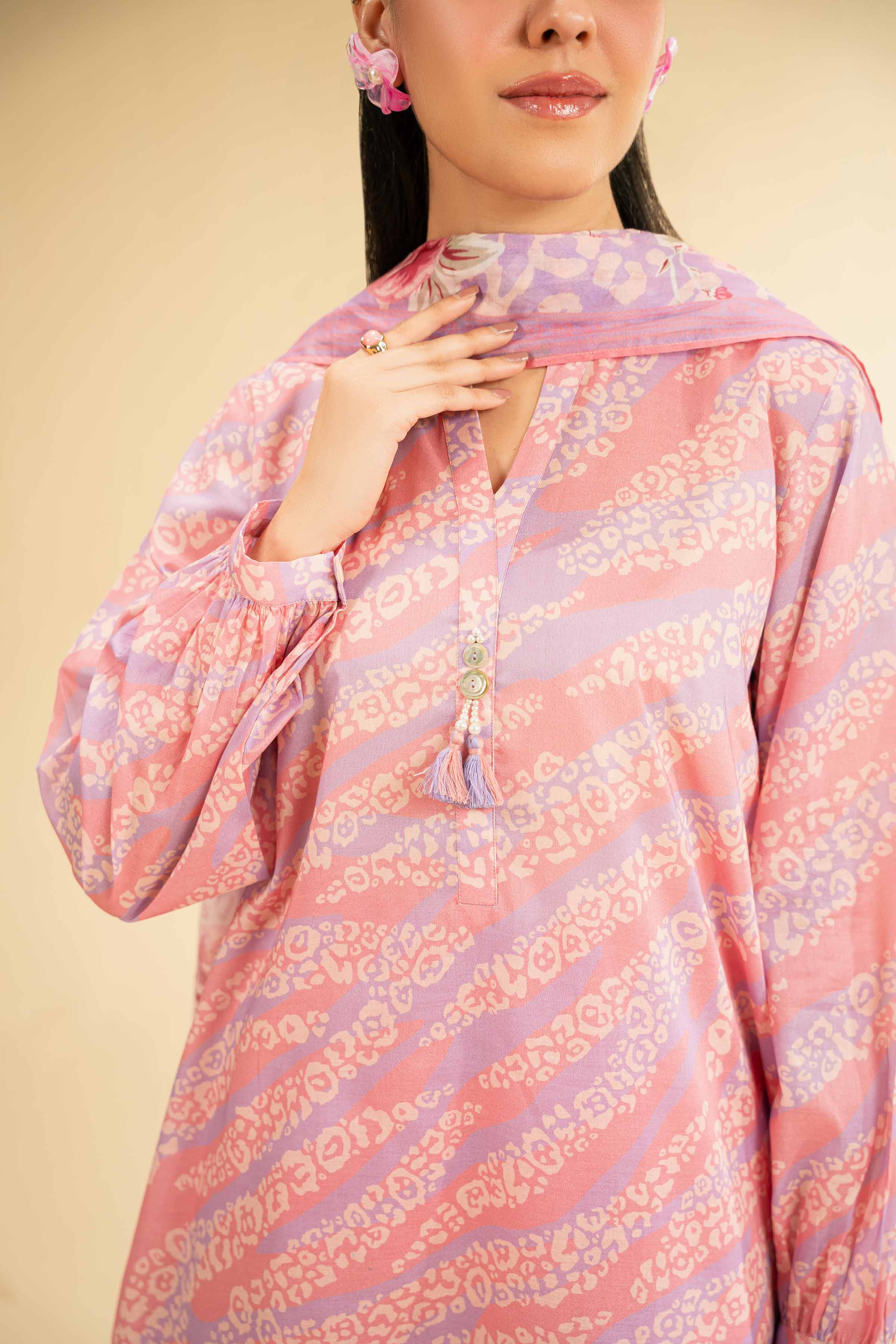 2 Piece - Printed Suit - 42501695 for Women - Unstitched Collection | Nishat | Shop Online