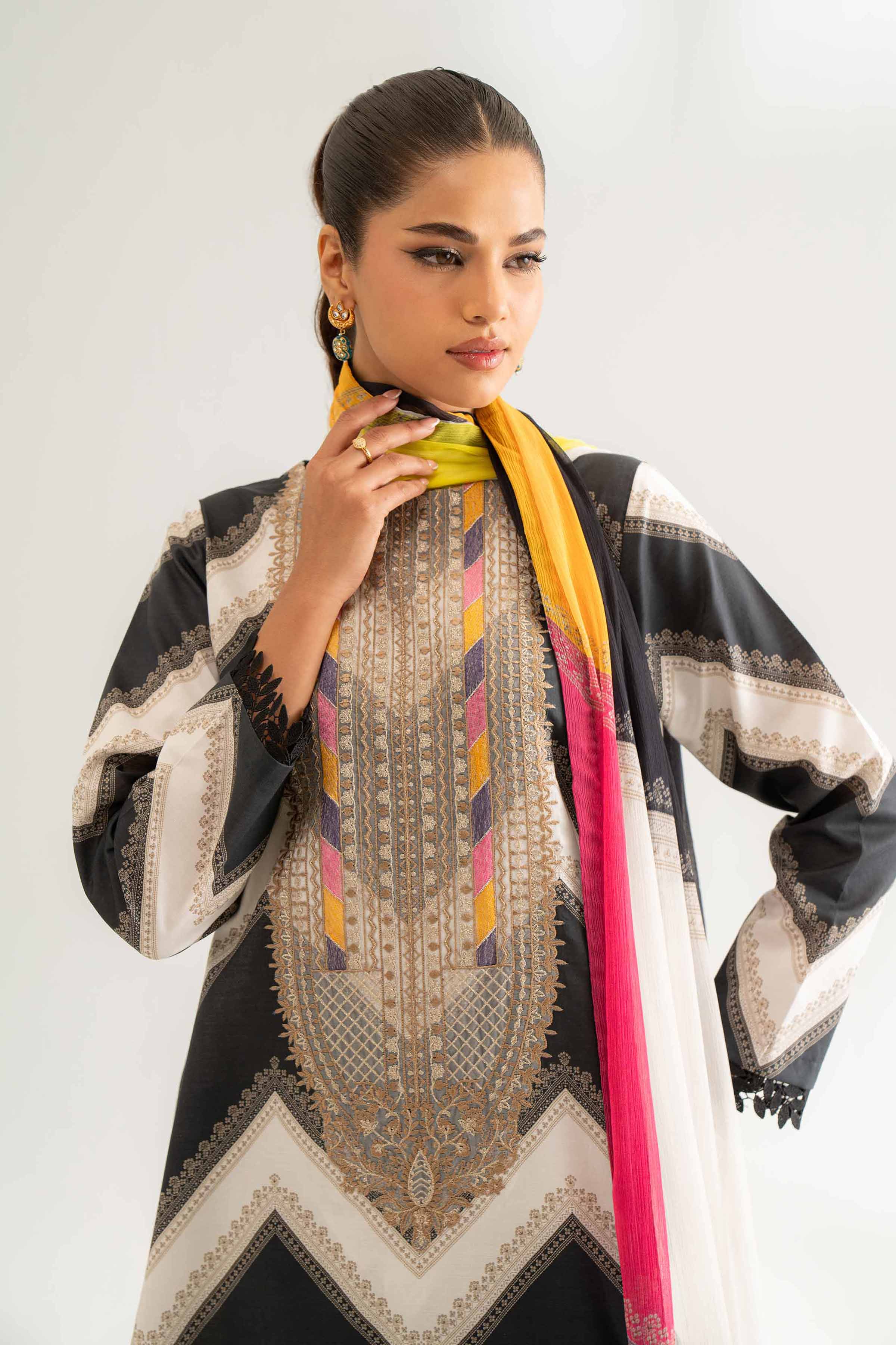 3 Piece - Digital Printed Embroidered Suit - 42501700 for Women - Unstitched Collection | Nishat | Shop Online