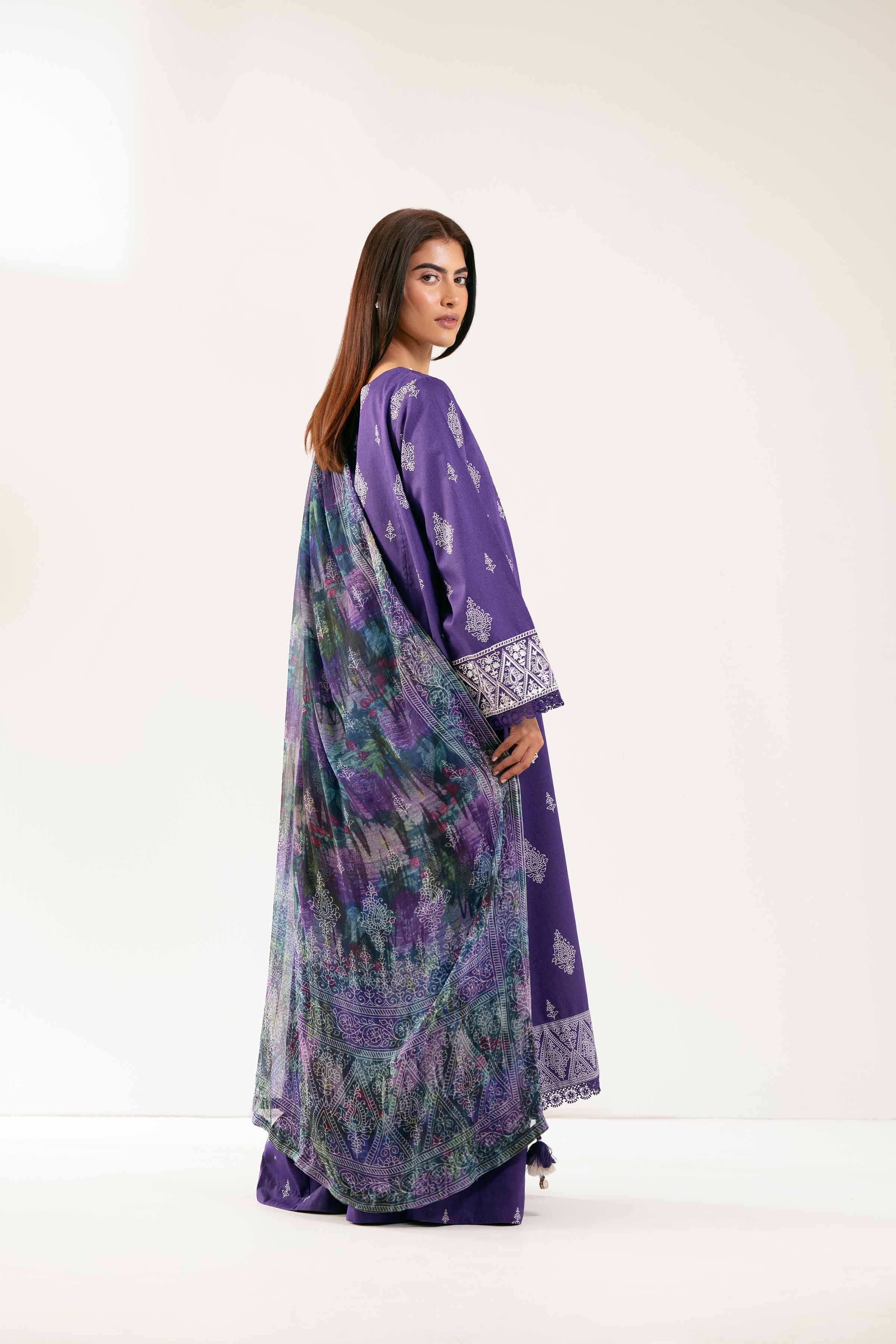 3 Piece - Digital Printed Embroidered Suit - 42501701 for Women - Unstitched Collection | Nishat | Shop Online