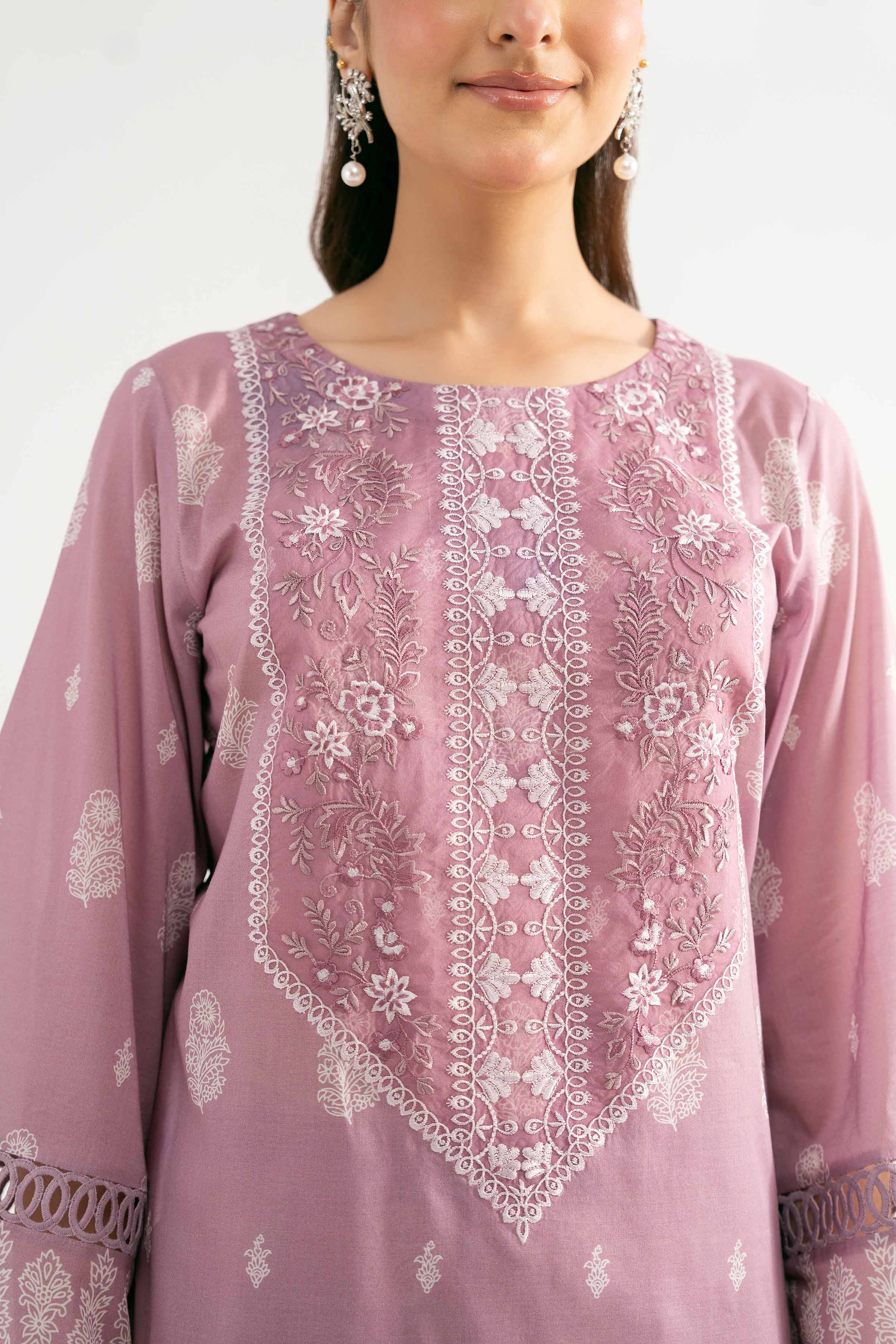3 Piece - Digital Printed Embroidered Suit - 42501702 for Women - Unstitched Collection | Nishat | Shop Online