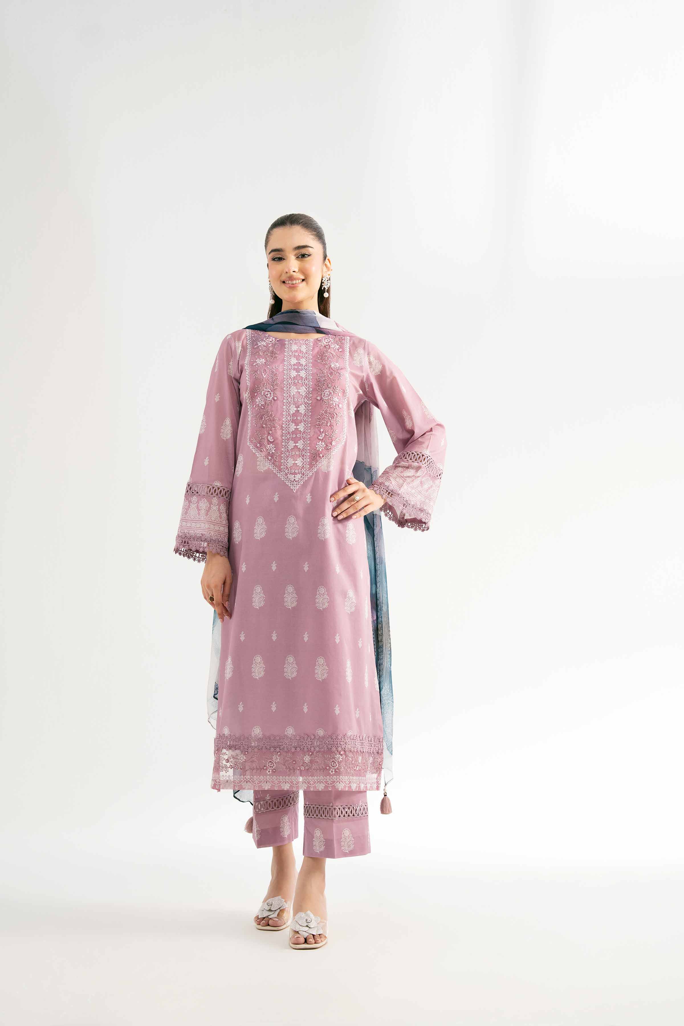 3 Piece - Digital Printed Embroidered Suit - 42501702 for Women - Unstitched Collection | Nishat | Shop Online