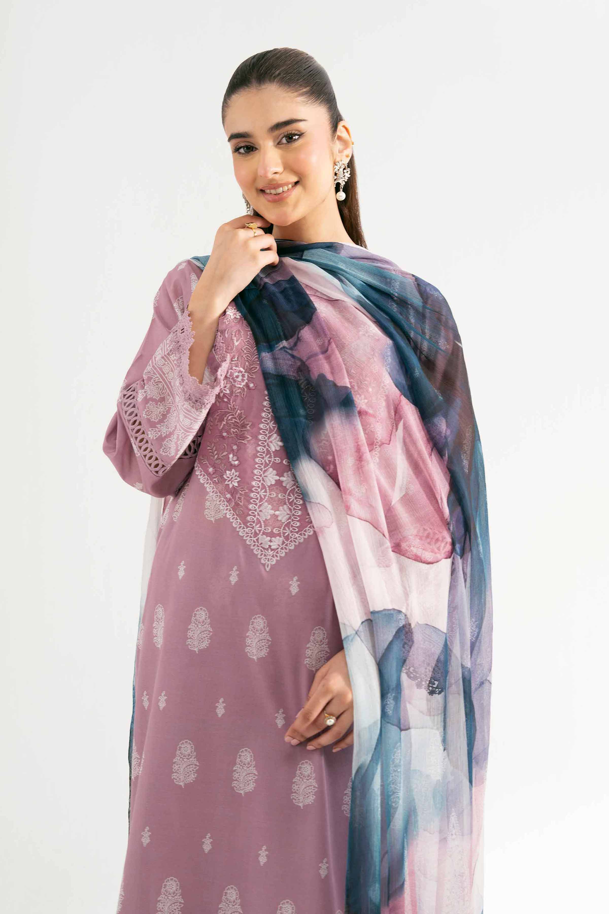 3 Piece - Digital Printed Embroidered Suit - 42501702 for Women - Unstitched Collection | Nishat | Shop Online