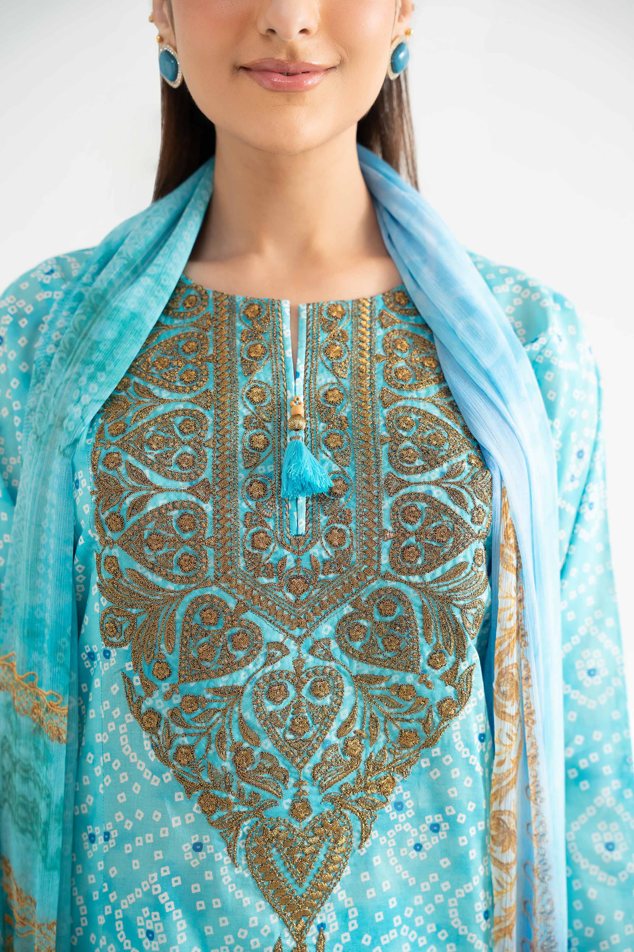 3 Piece - Digital Printed Embroidered Suit - 42501705 for Women - Unstitched Collection | Nishat | Shop Online