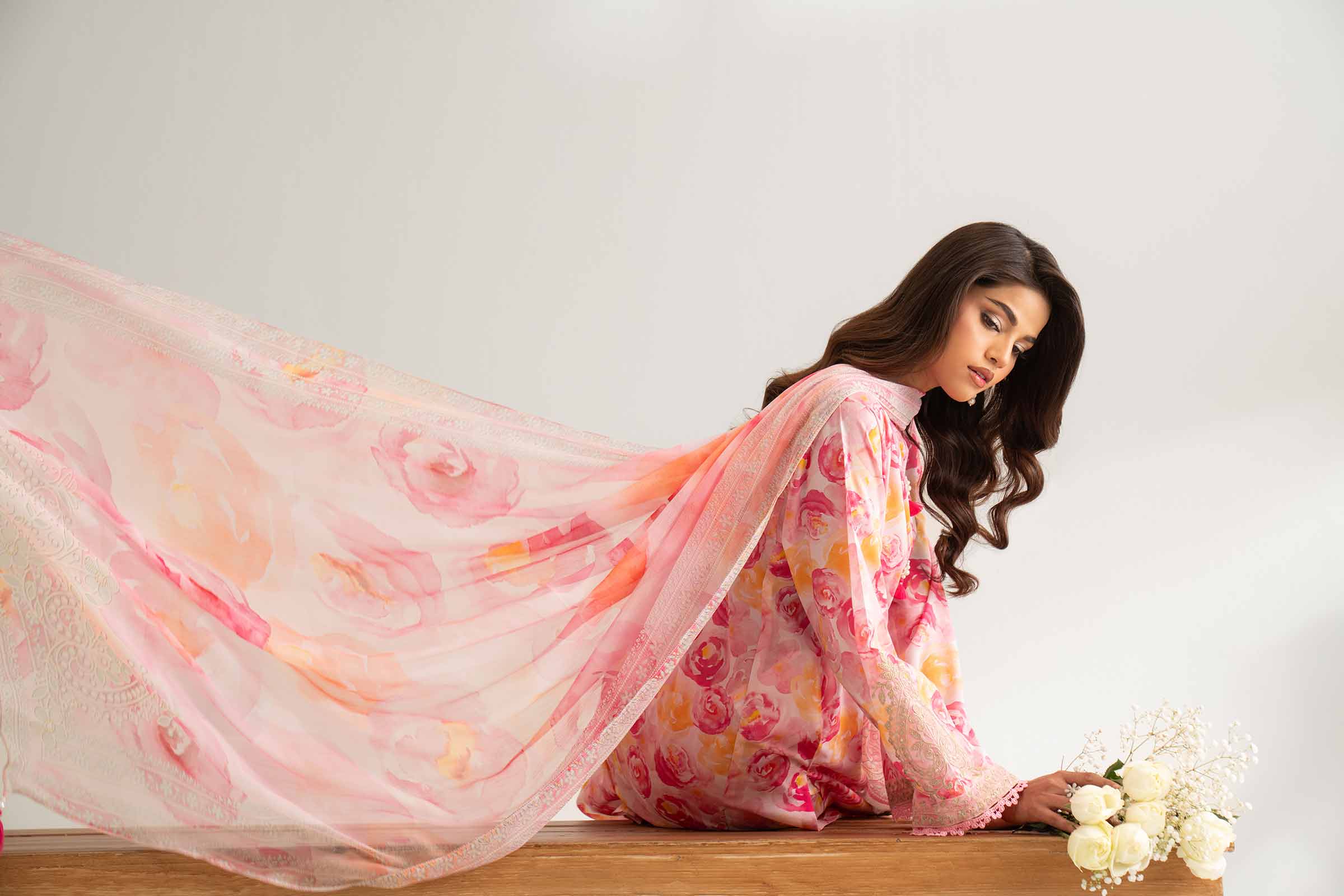 3 Piece - Digital Printed Embroidered Suit - 42501706 for Women - Unstitched Collection | Nishat | Shop Online