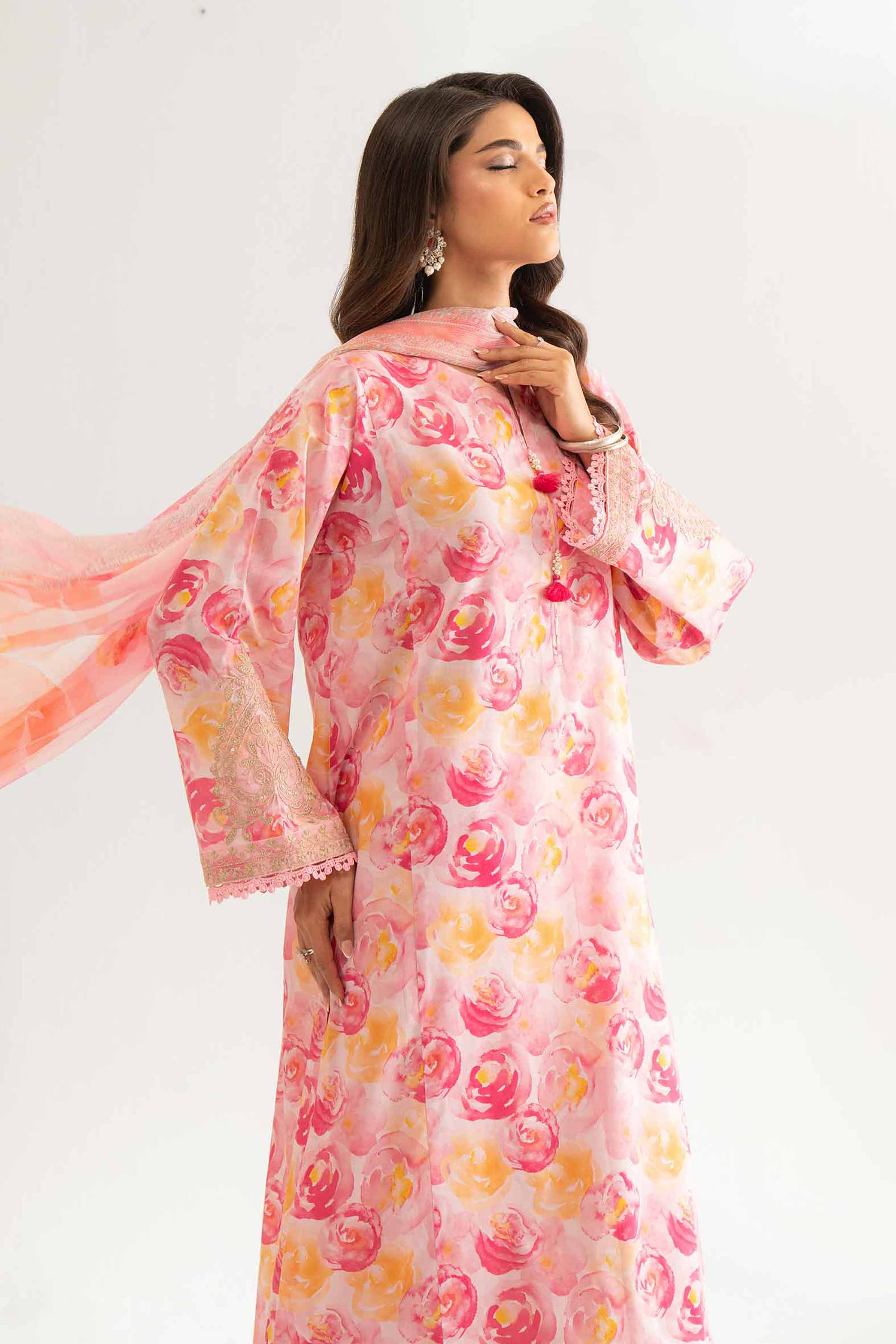 3 Piece - Digital Printed Embroidered Suit - 42501706 for Women - Unstitched Collection | Nishat | Shop Online