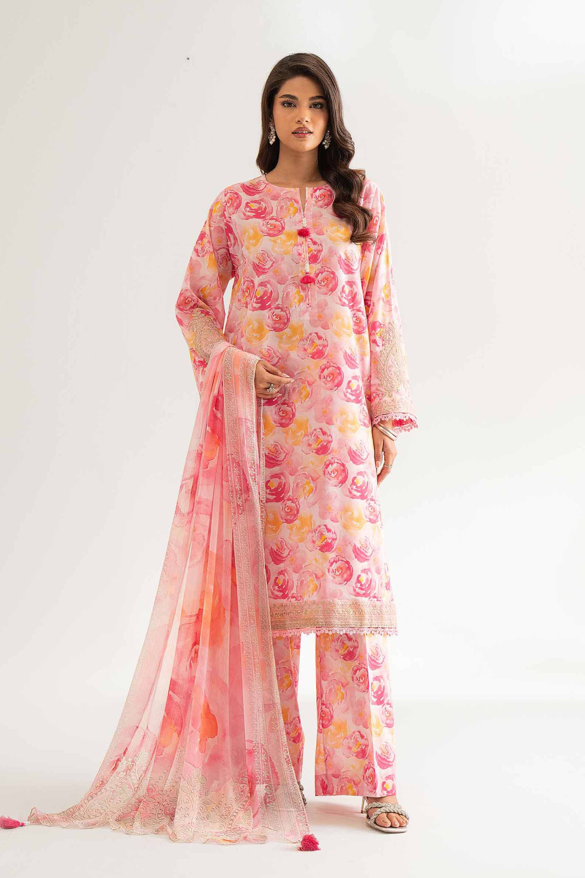 3 Piece - Digital Printed Embroidered Suit - 42501706 for Women - Unstitched Collection | Nishat | Shop Online