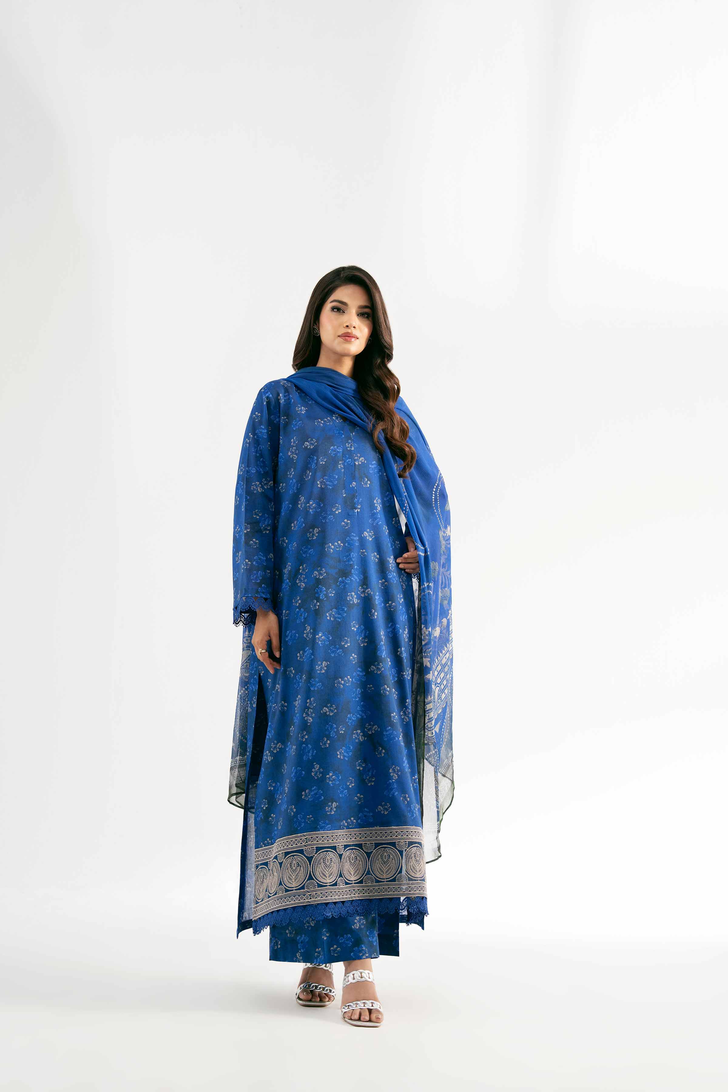 3 Piece - Digital Printed Embroidered Suit - 42501708 for Women - Unstitched Collection | Nishat | Shop Online