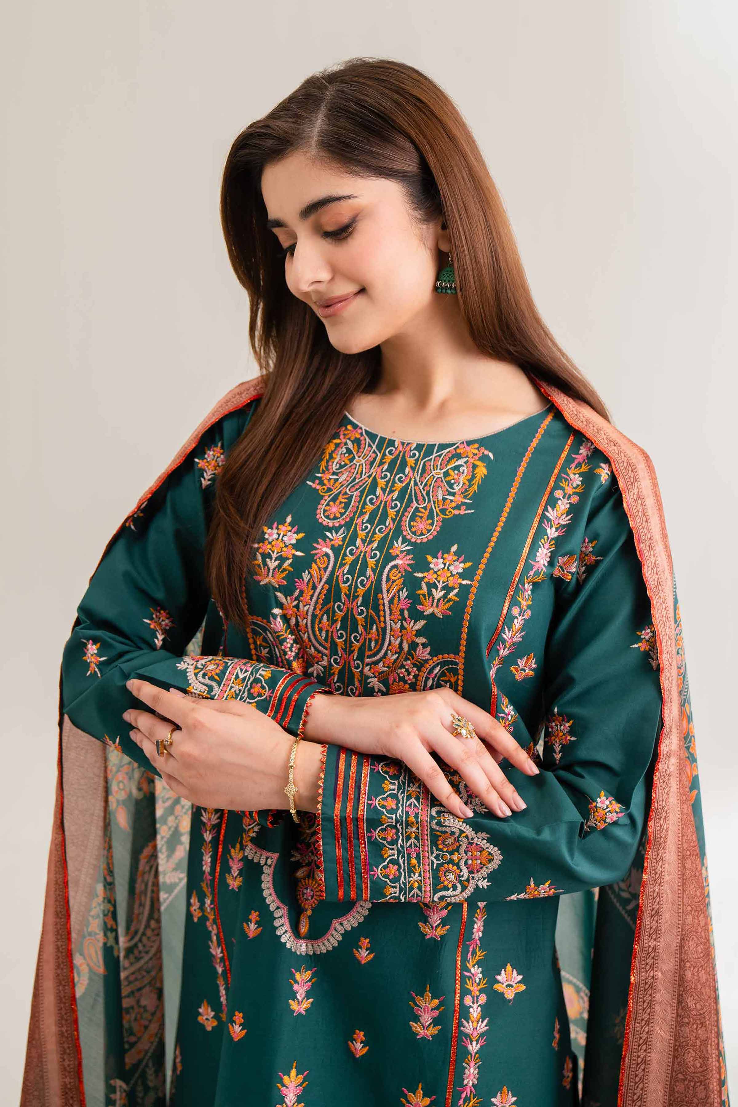 3 Piece - Digital Printed Embroidered Suit - 42501709 for Women - Unstitched Collection | Nishat | Shop Online