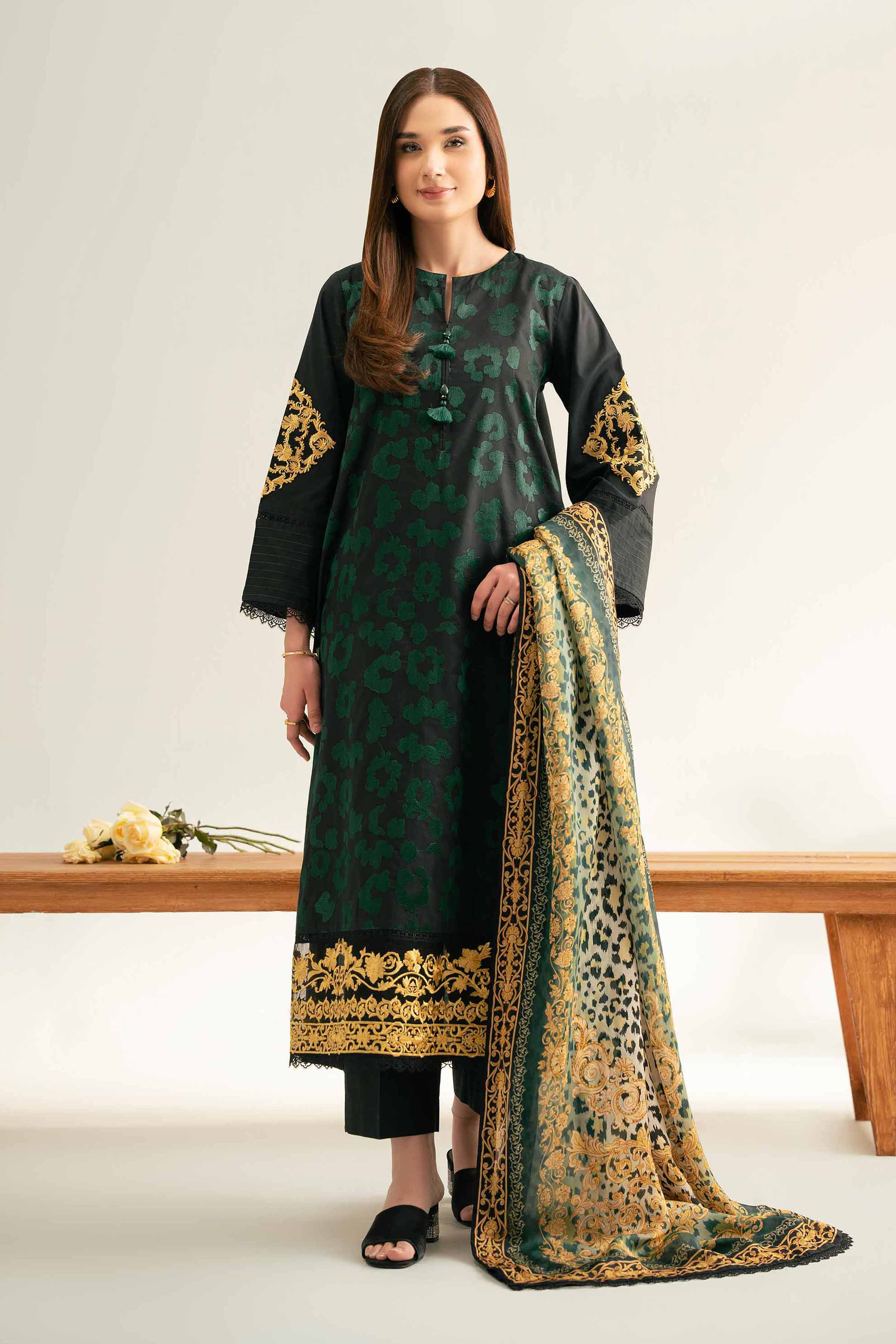 3 Piece - Digital Printed Embroidered Suit - 42501714 for Women - Unstitched Collection | Nishat | Shop Online