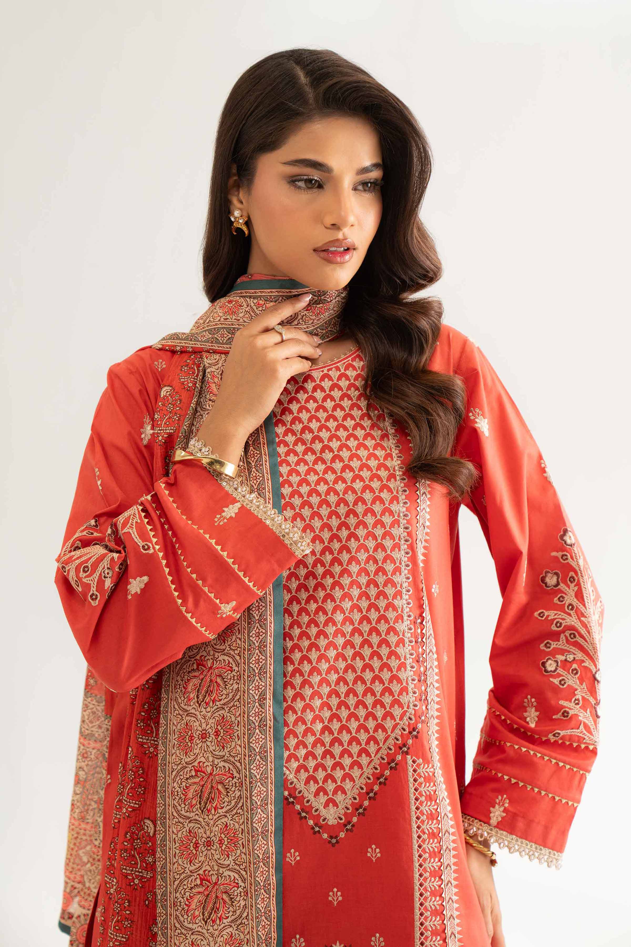 3 Piece - Digital Printed Embroidered Suit - 42501715 for Women - Unstitched Collection | Nishat | Shop Online