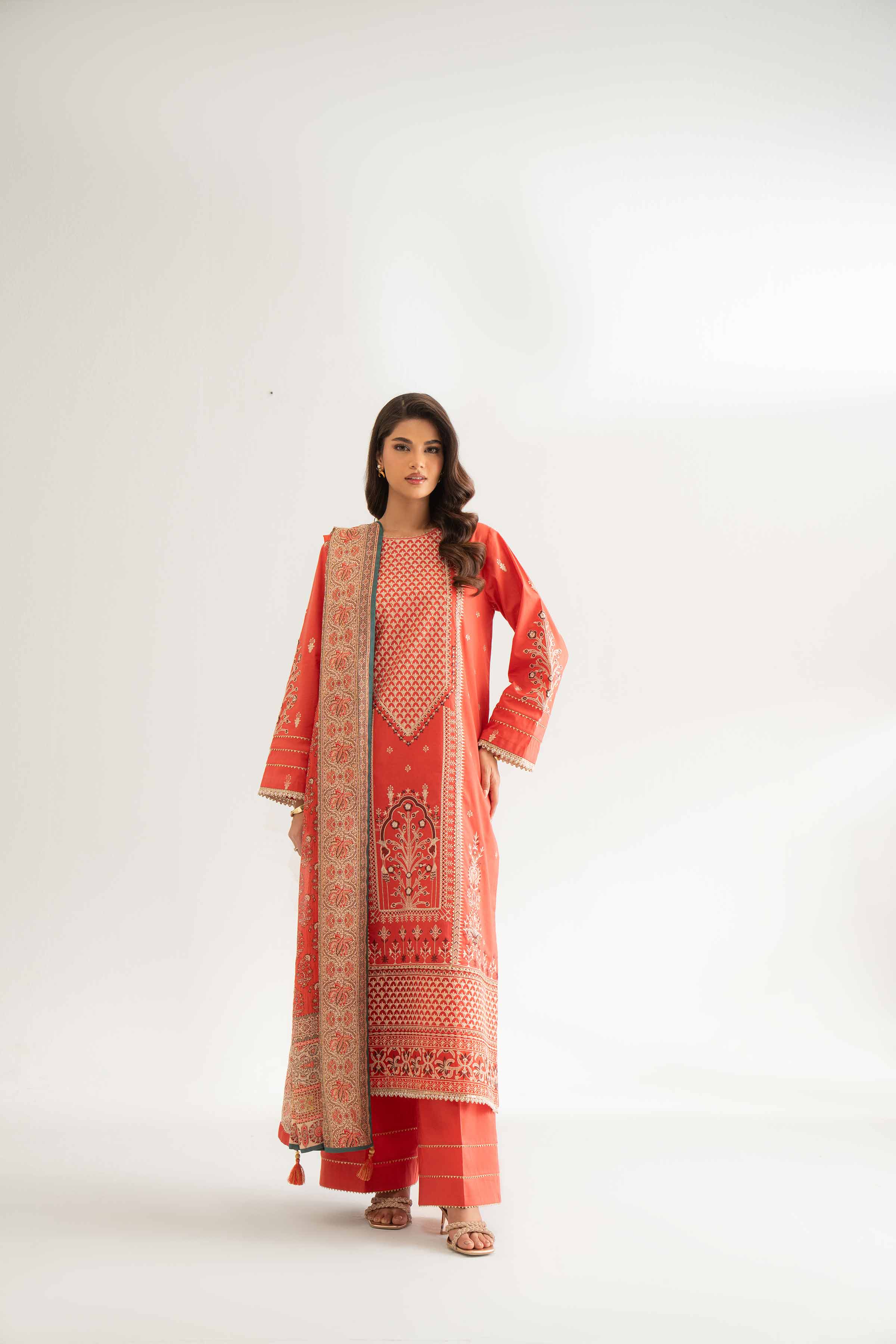 3 Piece - Digital Printed Embroidered Suit - 42501715 for Women - Unstitched Collection | Nishat | Shop Online