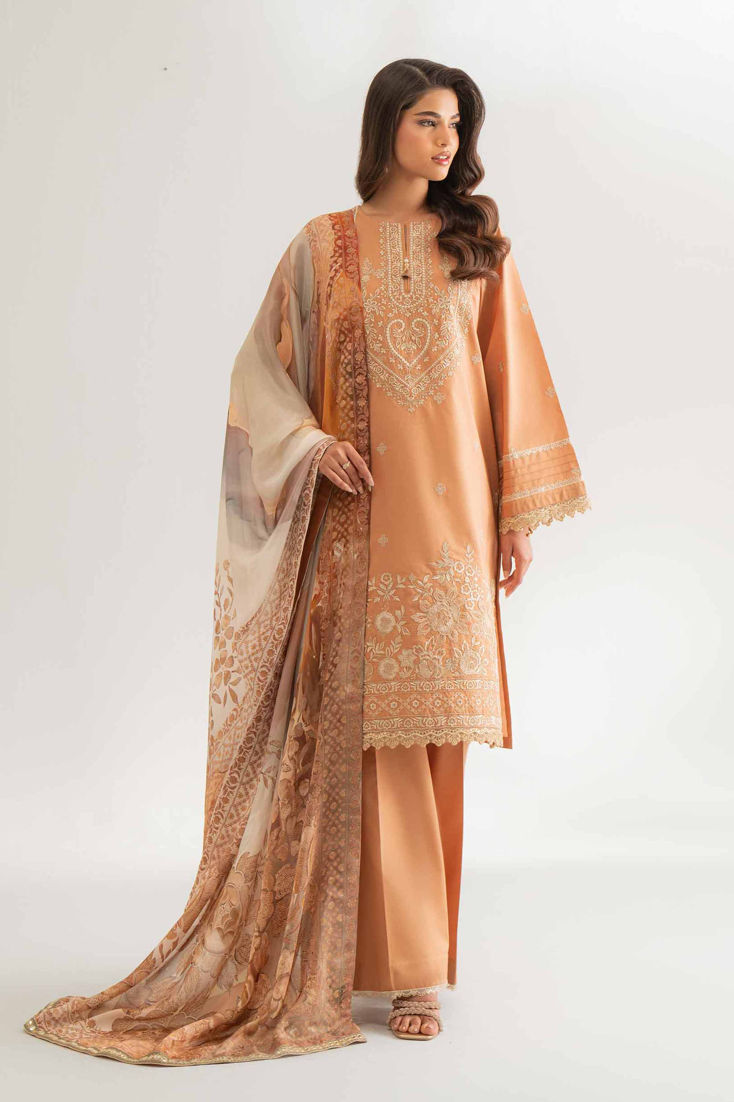 3 Piece - Digital Printed Embroidered Suit - 42501717 for Women - Unstitched Collection | Nishat | Shop Online