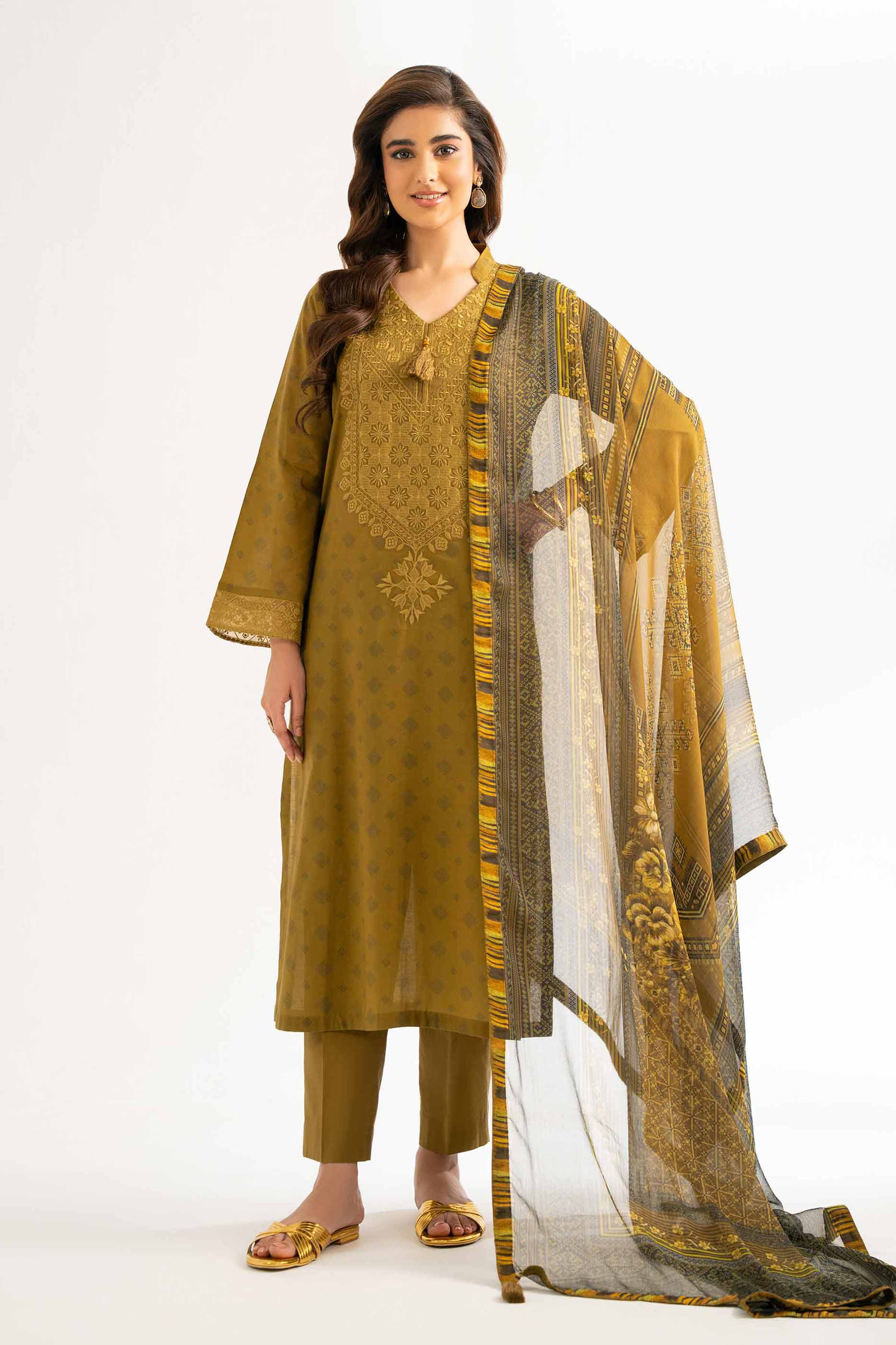 2 Piece - Digital Printed Embroidered Suit - 42501720 for Women - Unstitched Collection | Nishat | Shop Online