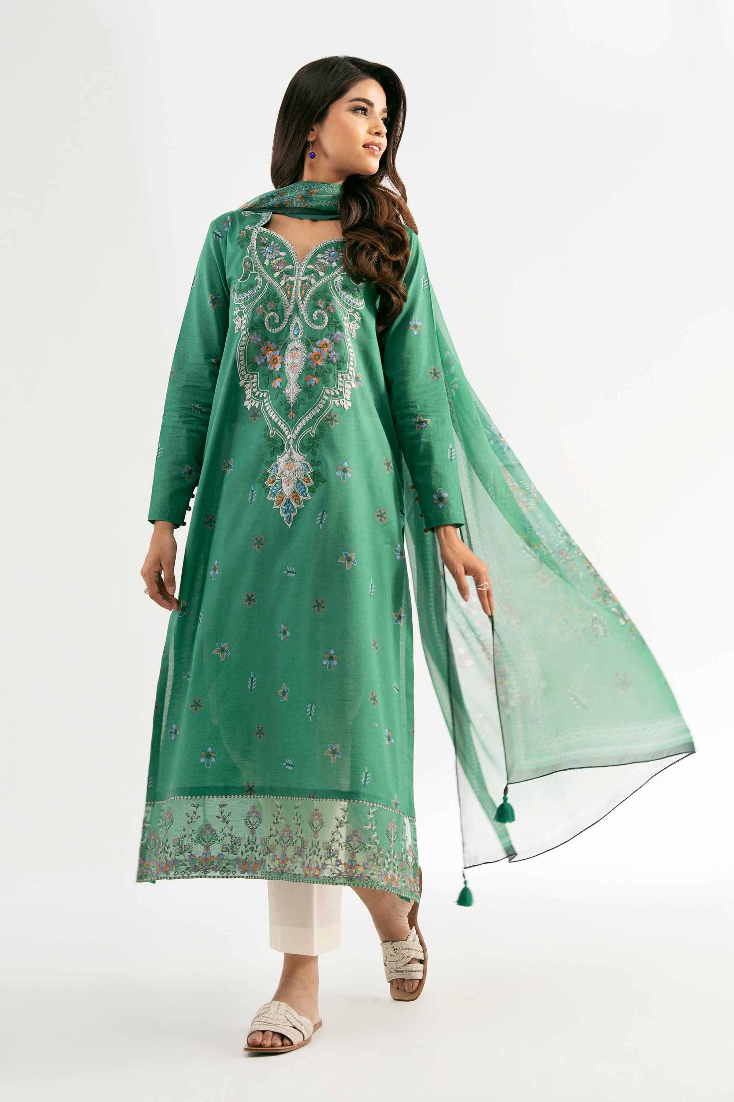2 Piece - Digital Printed Embroidered Suit - 42501721 for Women - Unstitched Collection | Nishat | Shop Online