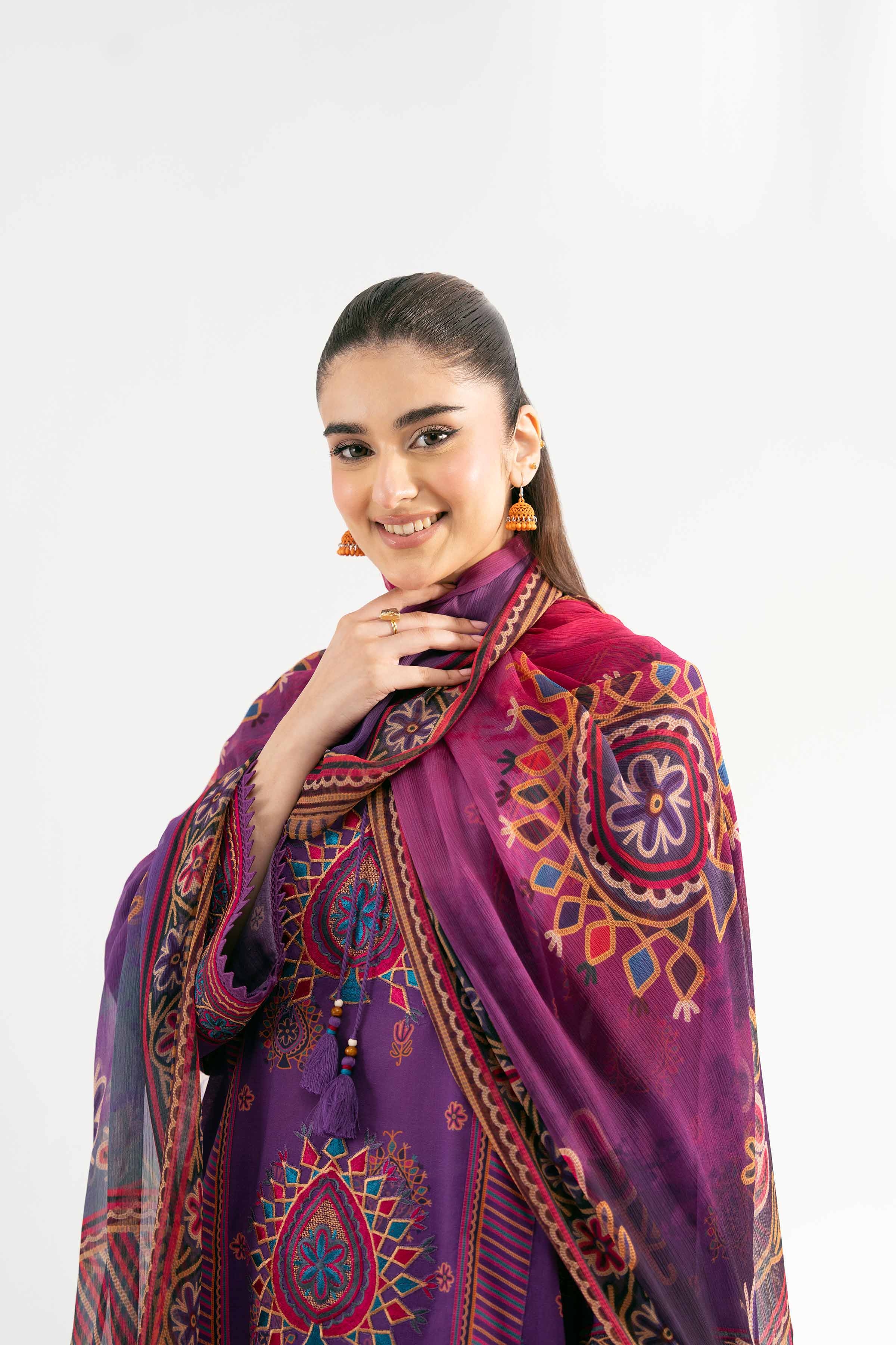 2 Piece - Digital Printed Embroidered Suit - 42501723 for Women - Unstitched Collection | Nishat | Shop Online