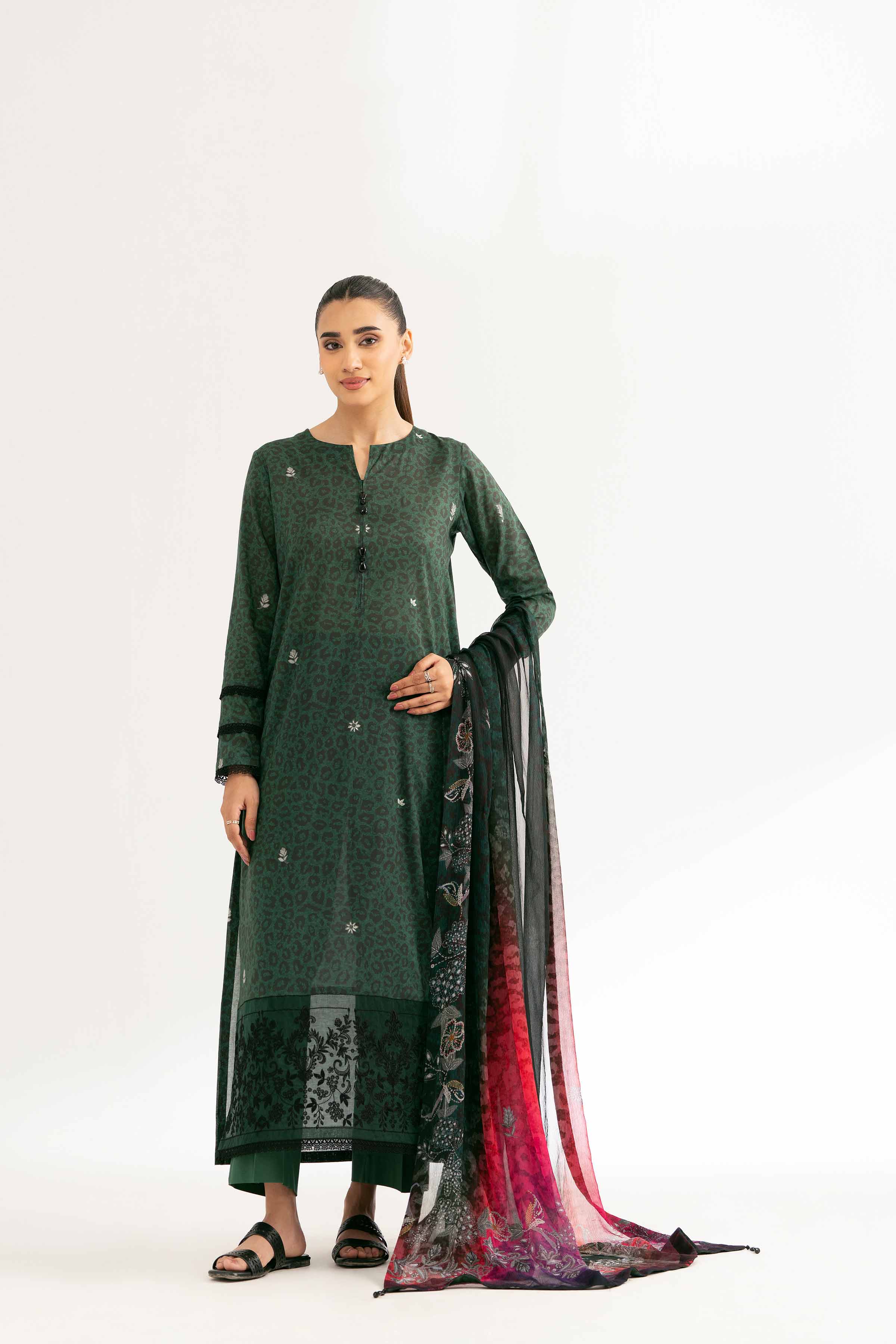 2 Piece - Digital Printed Embroidered Suit - 42501725 for Women - Unstitched Collection | Nishat | Shop Online