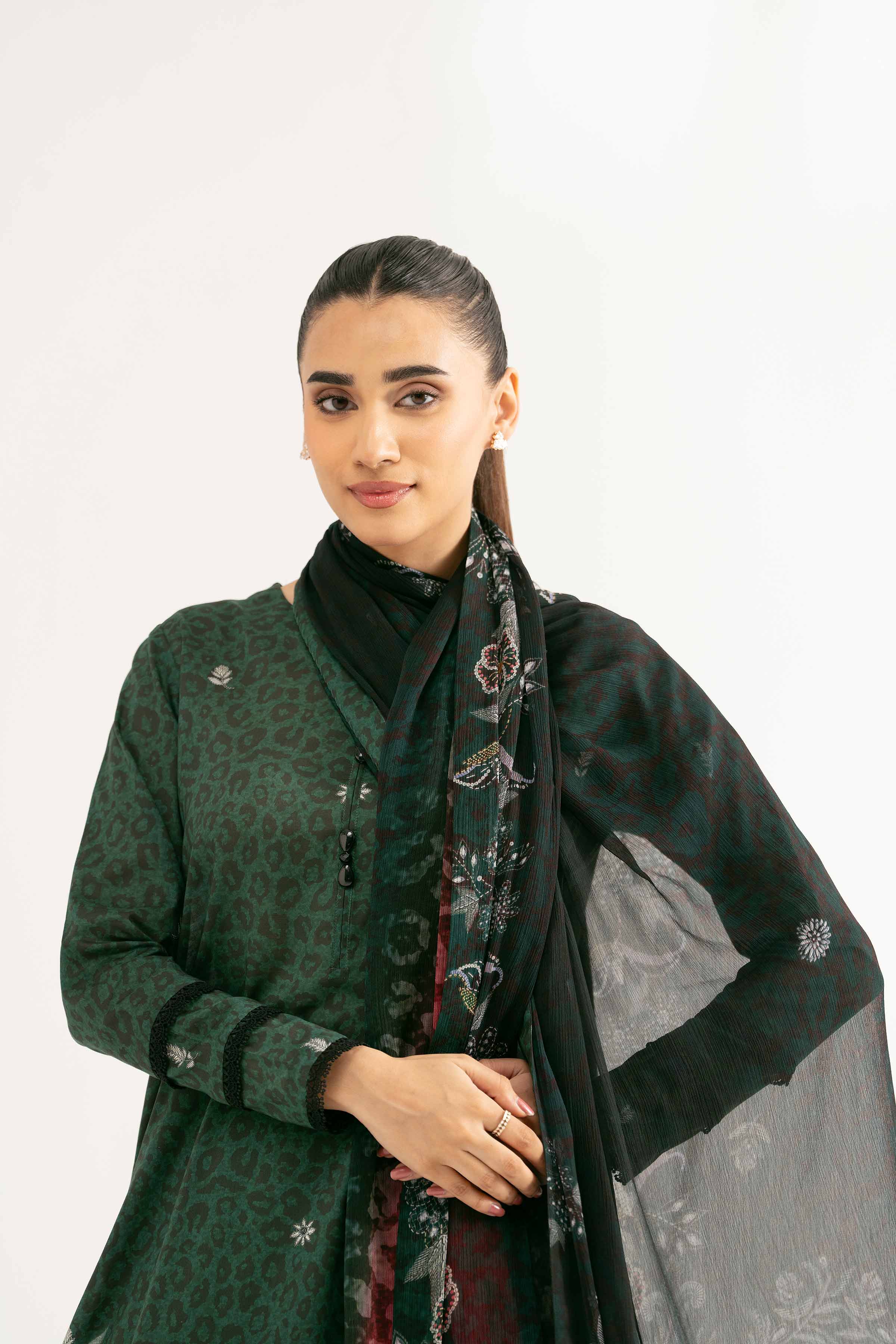 2 Piece - Digital Printed Embroidered Suit - 42501725 for Women - Unstitched Collection | Nishat | Shop Online