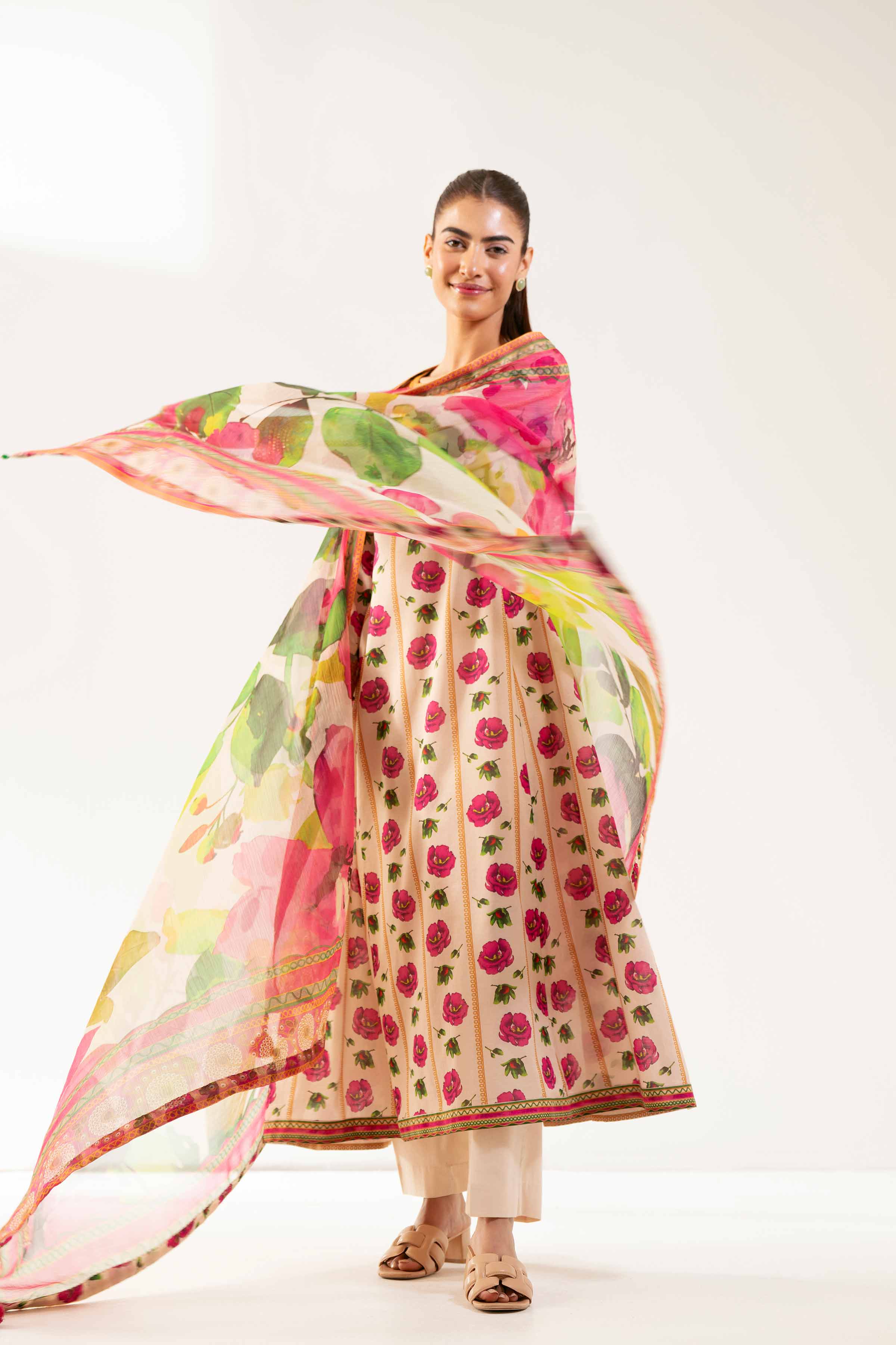2 Piece - Digital Printed Embroidered Suit - 42501726 for Women - Unstitched Collection | Nishat | Shop Online