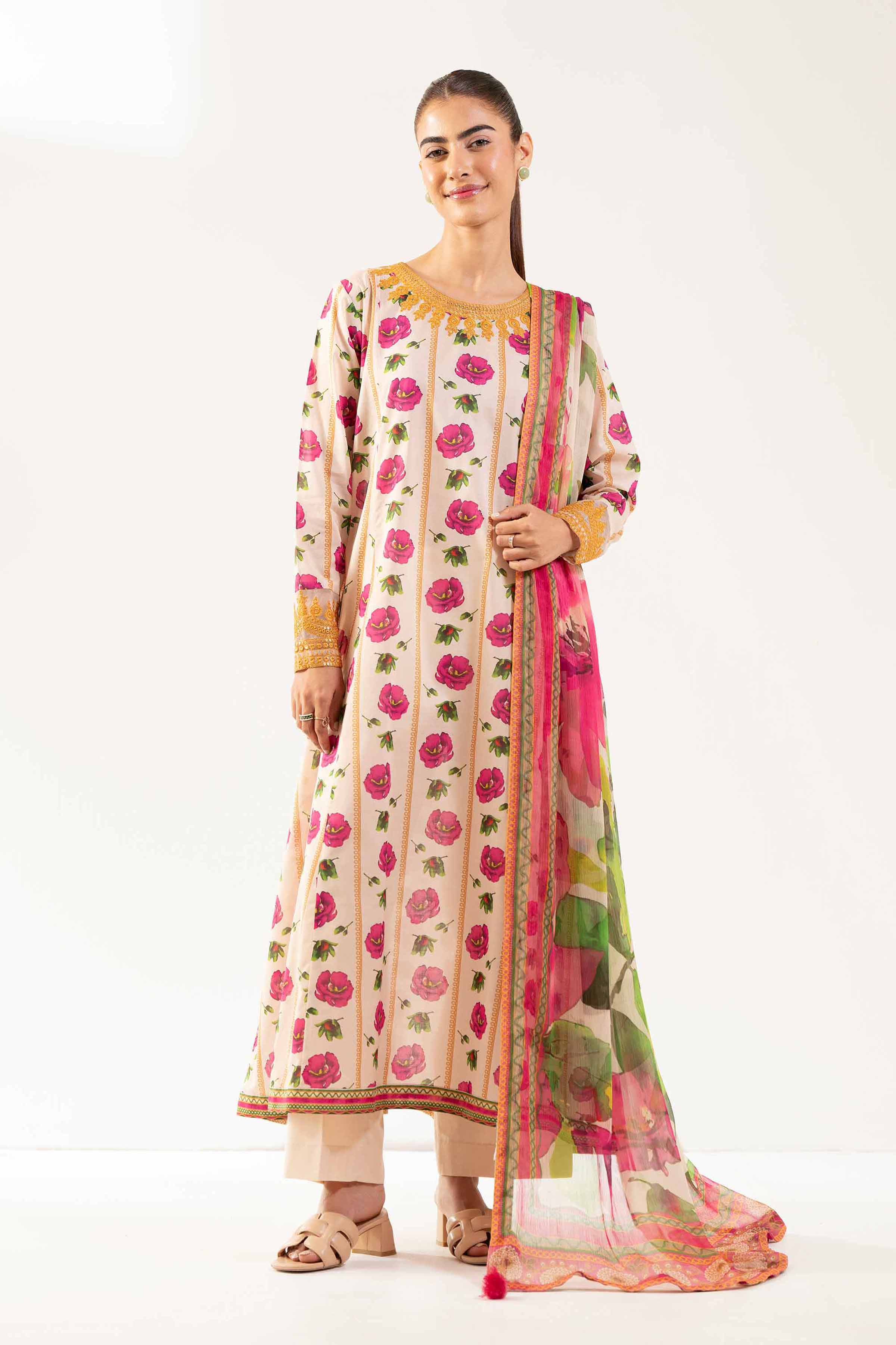 2 Piece - Digital Printed Embroidered Suit - 42501726 for Women - Unstitched Collection | Nishat | Shop Online