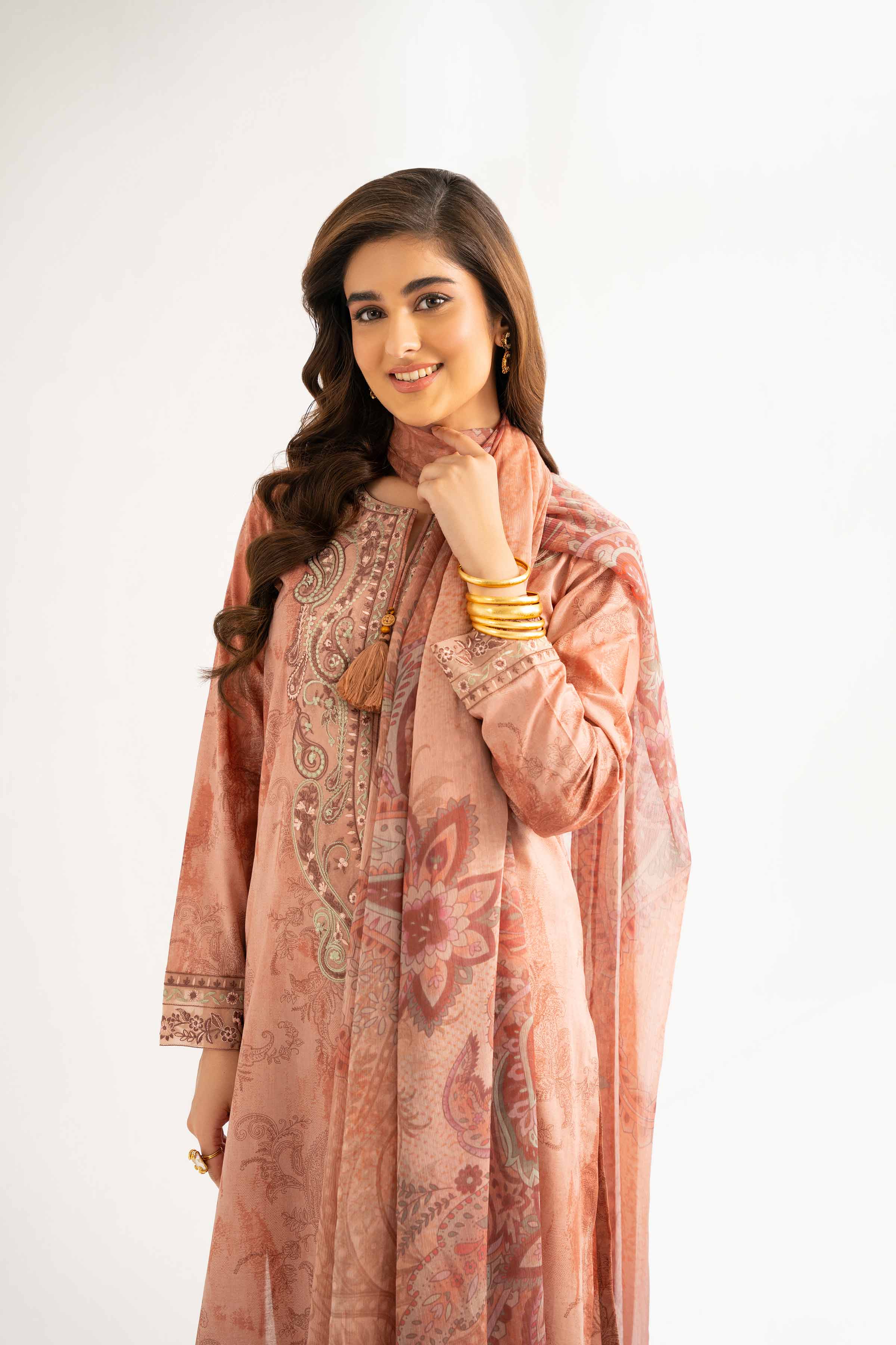 2 Piece - Digital Printed Embroidered Suit - 42501727 for Women - Unstitched Collection | Nishat | Shop Online