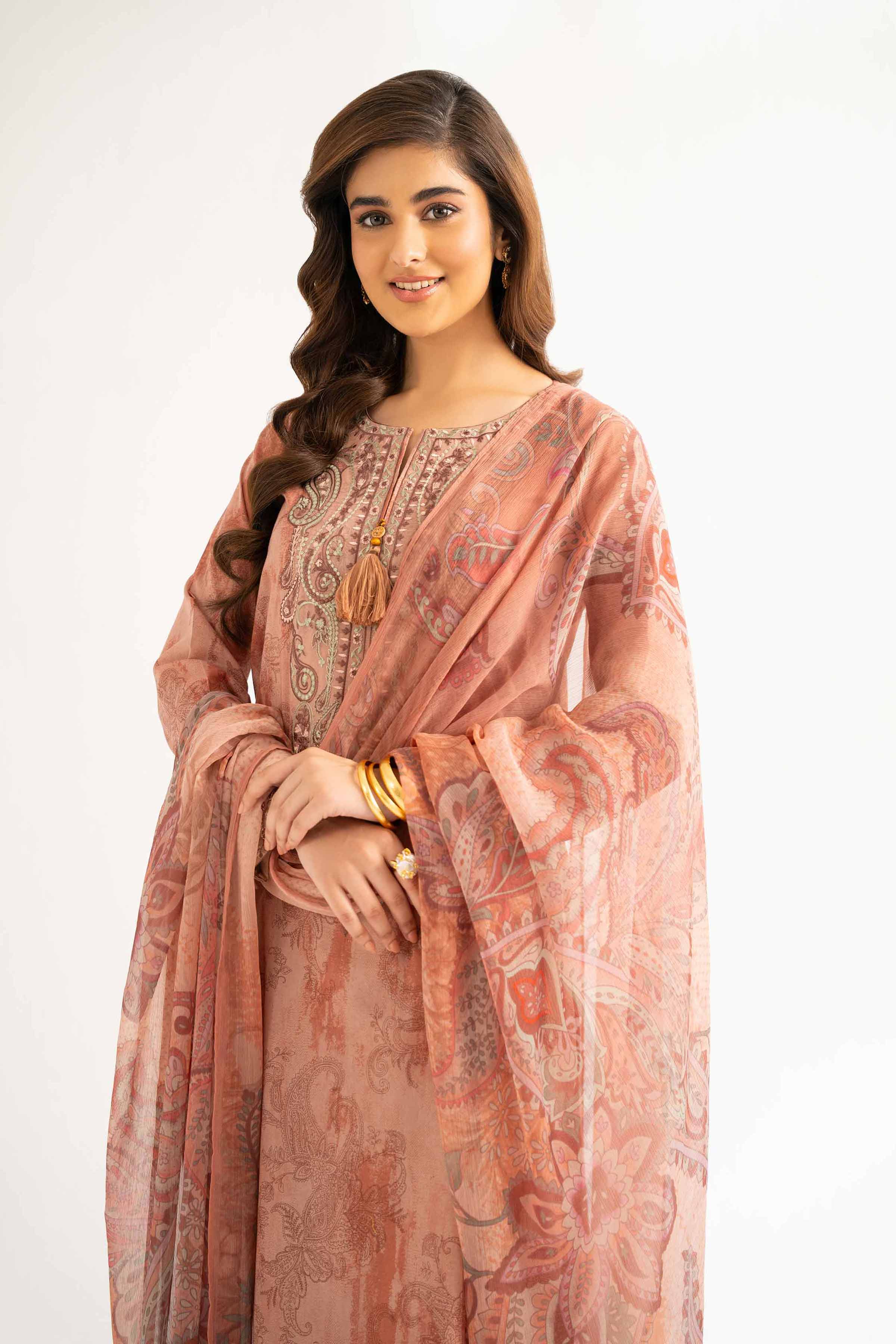 2 Piece - Digital Printed Embroidered Suit - 42501727 for Women - Unstitched Collection | Nishat | Shop Online