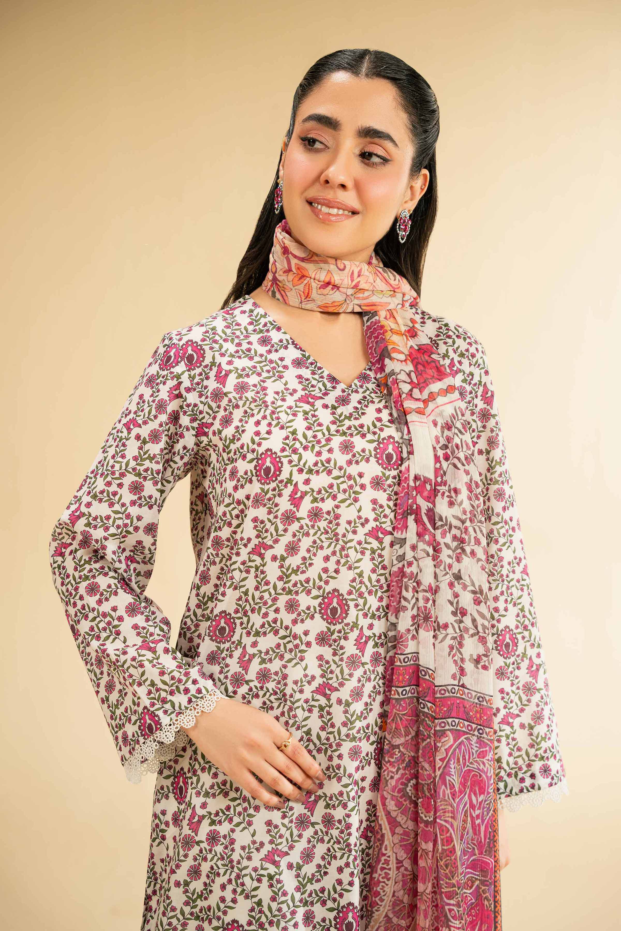 2 Piece - Digital Printed Embroidered Suit - 42501730 for Women - Unstitched Collection | Nishat | Shop Online