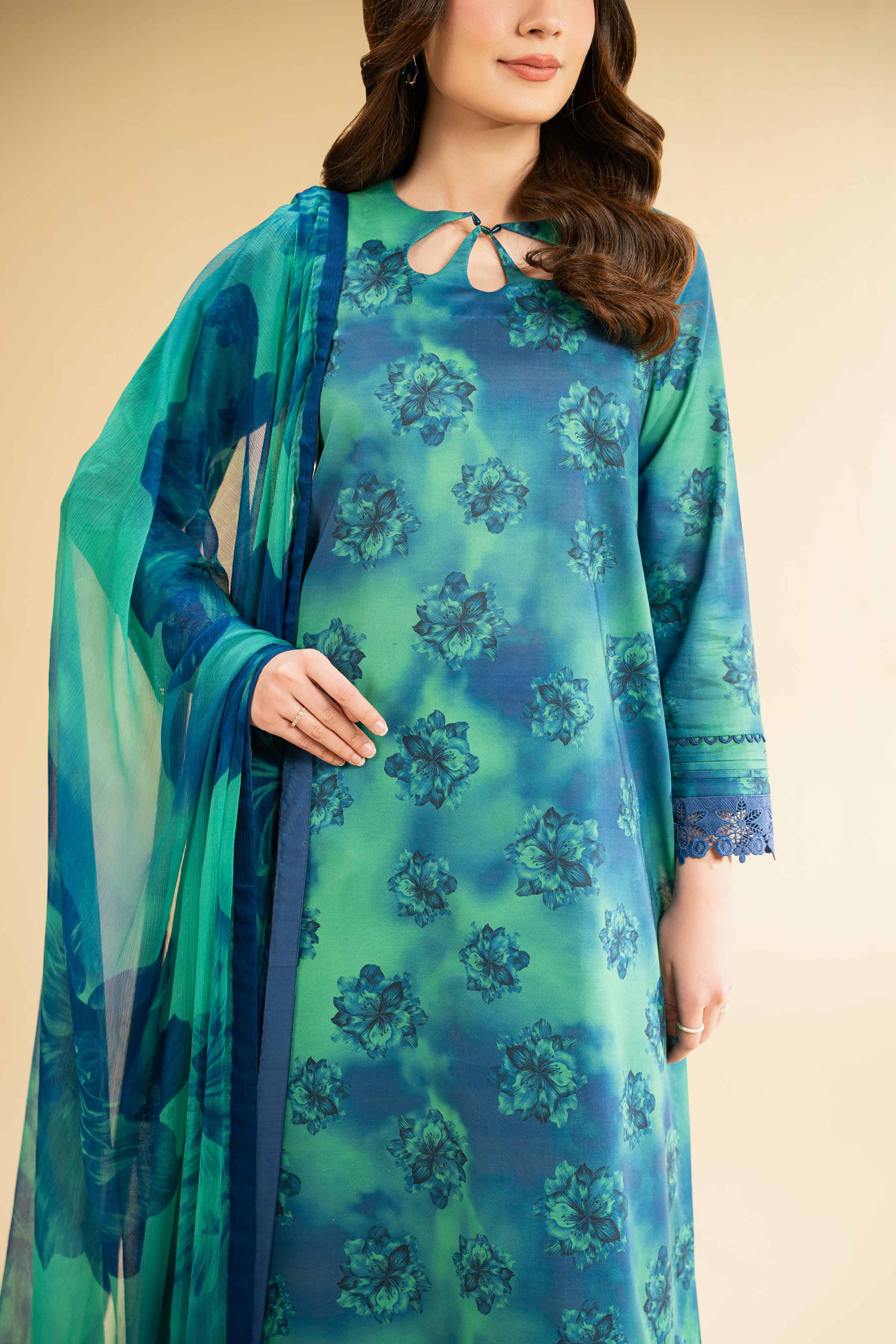 2 Piece - Digital Printed Embroidered Suit - 42501731 for Women - Unstitched Collection | Nishat | Shop Online