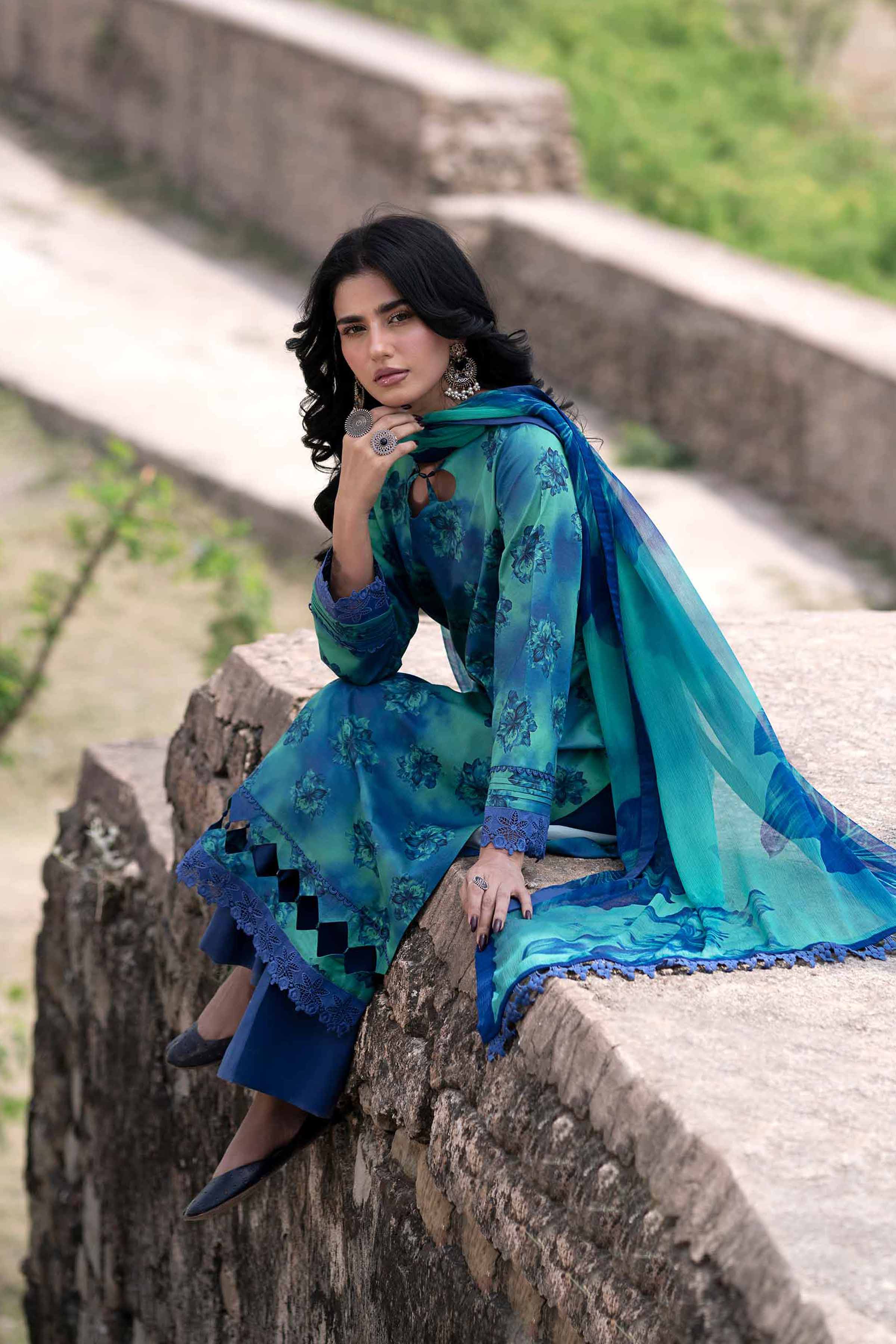 2 Piece - Digital Printed Embroidered Suit - 42501731 for Women - Unstitched Collection | Nishat | Shop Online
