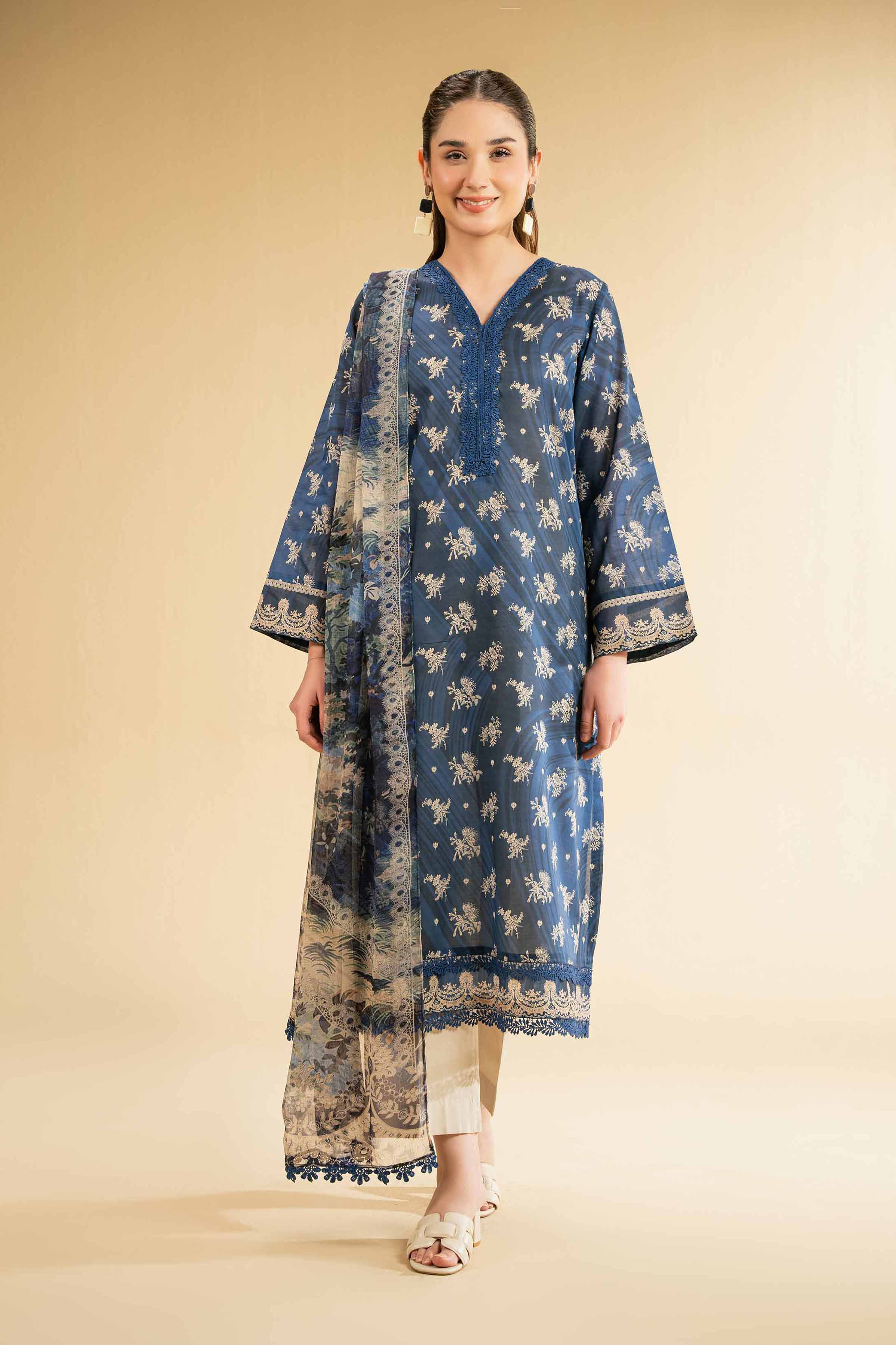 2 Piece - Digital Printed Embroidered Suit - 42501732 for Women - Unstitched Collection | Nishat | Shop Online