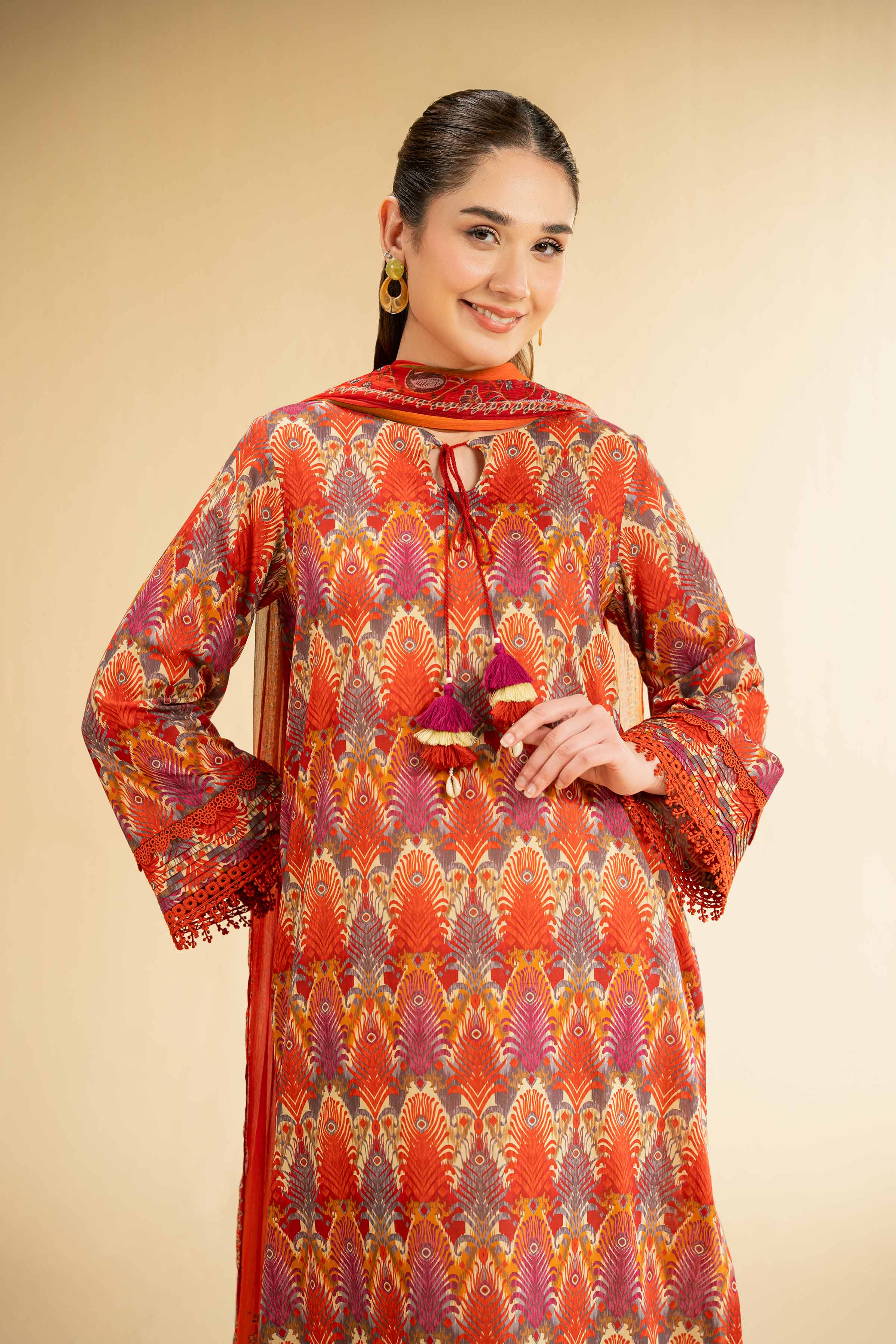 2 Piece - Digital Printed Embroidered Suit - 42501733 for Women - Unstitched Collection | Nishat | Shop Online