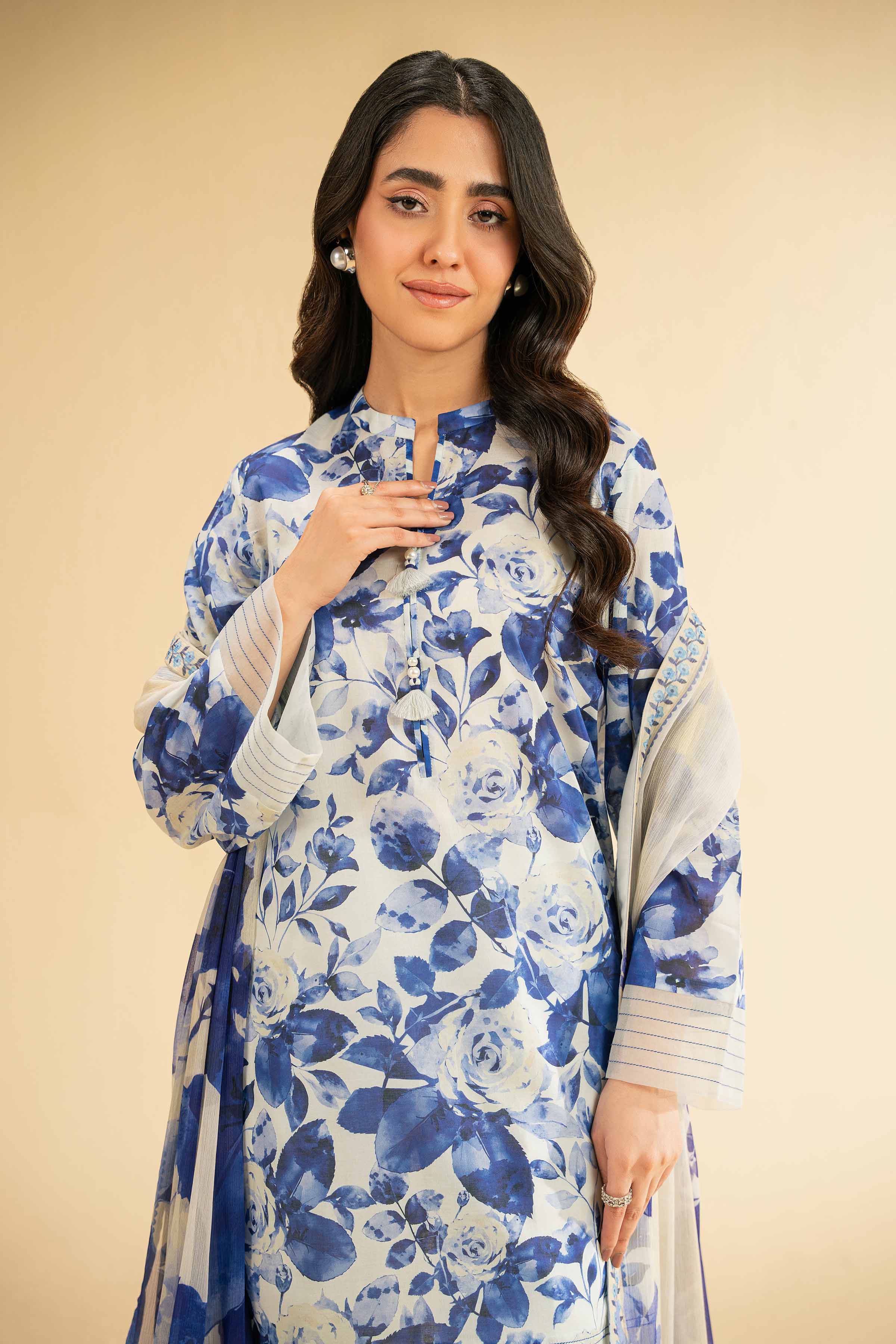 2 Piece - Digital Printed Embroidered Suit - 42501735 for Women - Unstitched Collection | Nishat | Shop Online