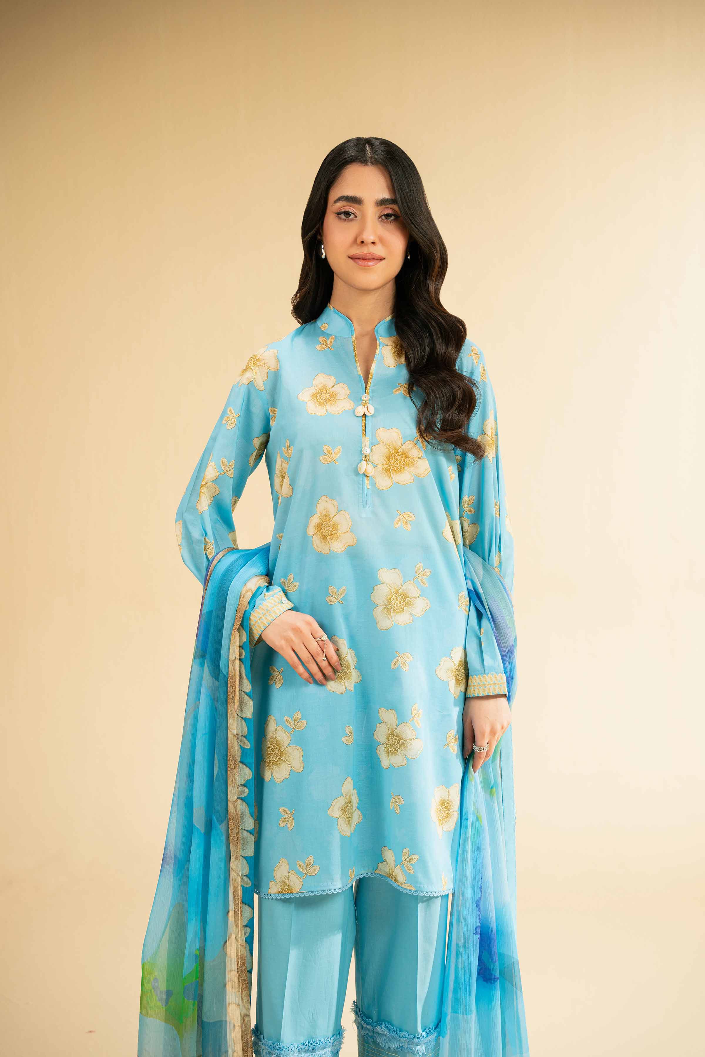 2 Piece - Digital Printed Embroidered Suit - 42501737 for Women - Unstitched Collection | Nishat | Shop Online