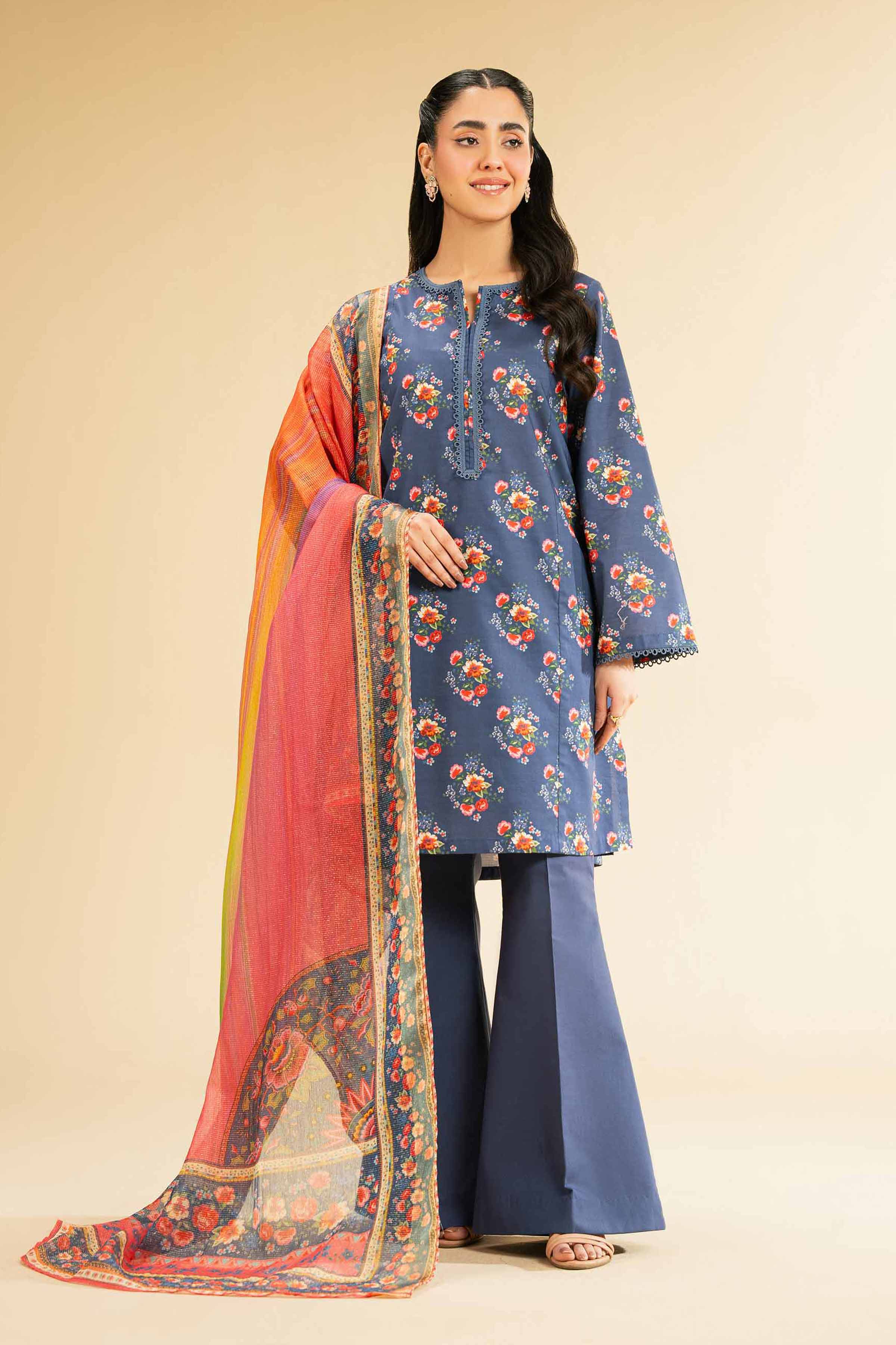 2 Piece - Digital Printed Suit - 42501742 for Women - Unstitched Collection | Nishat | Shop Online