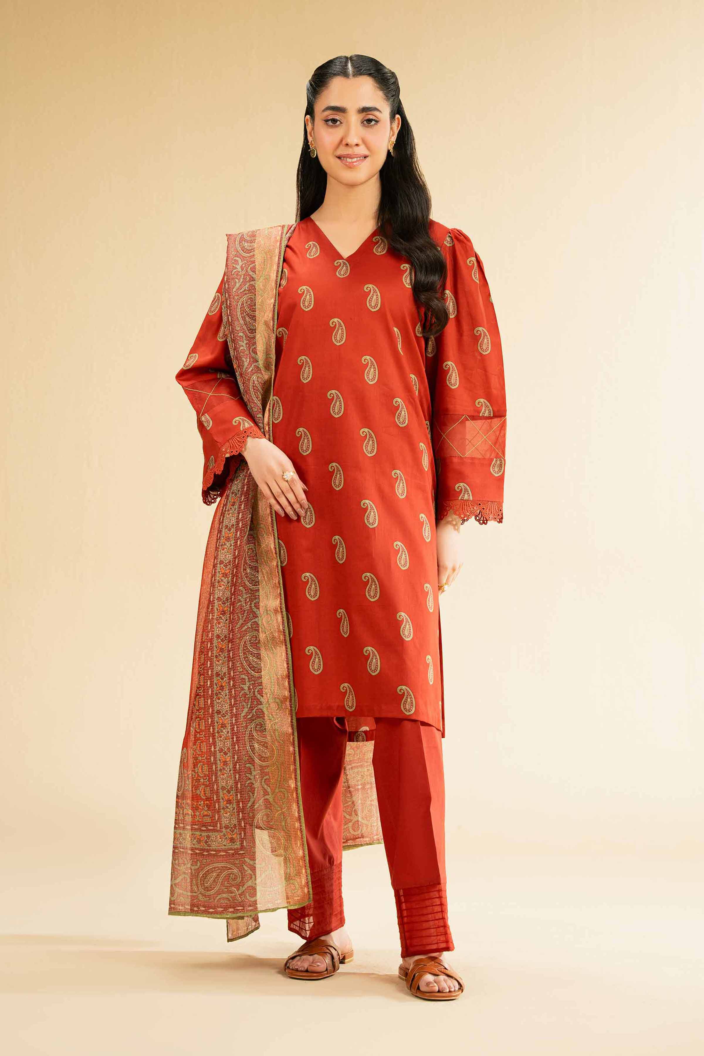 2 Piece - Digital Printed Suit - 42501744 for Women - Unstitched Collection | Nishat | Shop Online