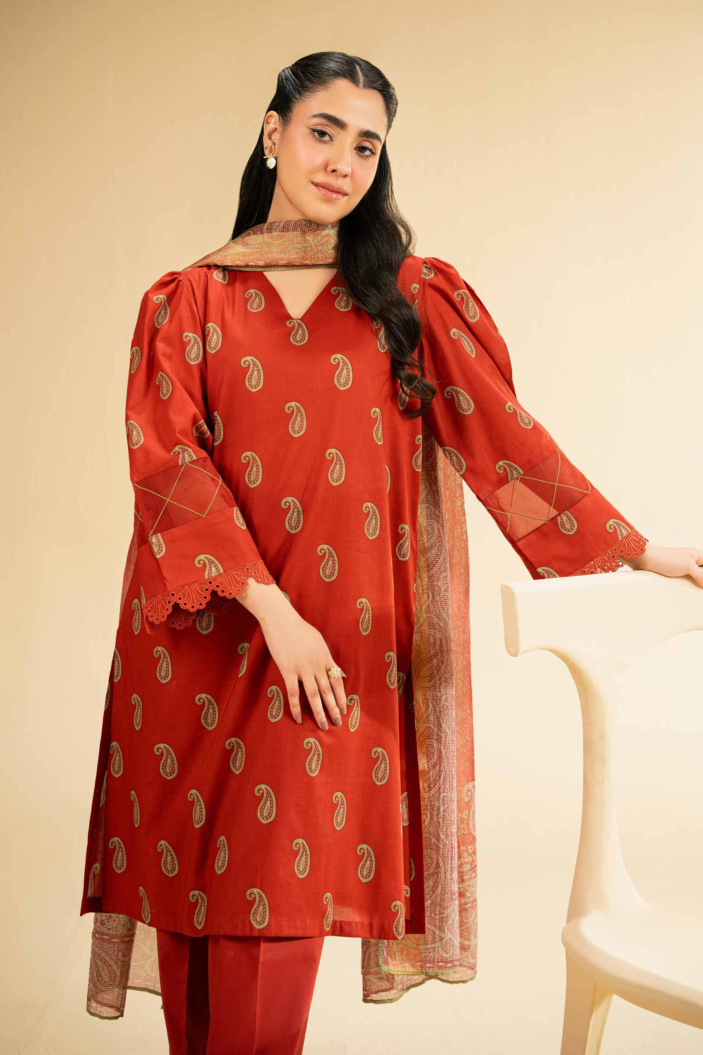 2 Piece - Digital Printed Suit - 42501744 for Women - Unstitched Collection | Nishat | Shop Online