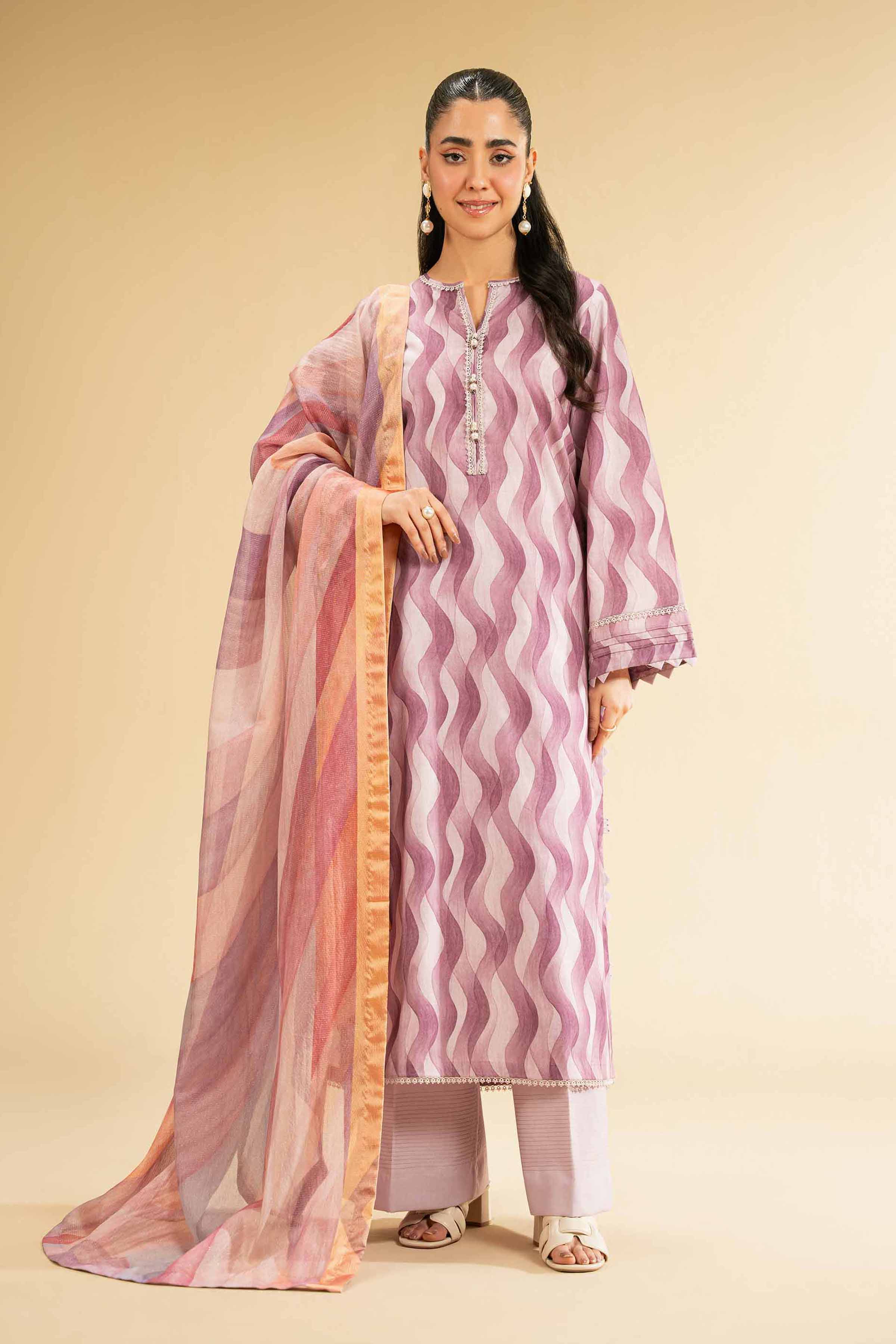 2 Piece - Digital Printed Suit - 42501747 for Women - Unstitched Collection | Nishat | Shop Online