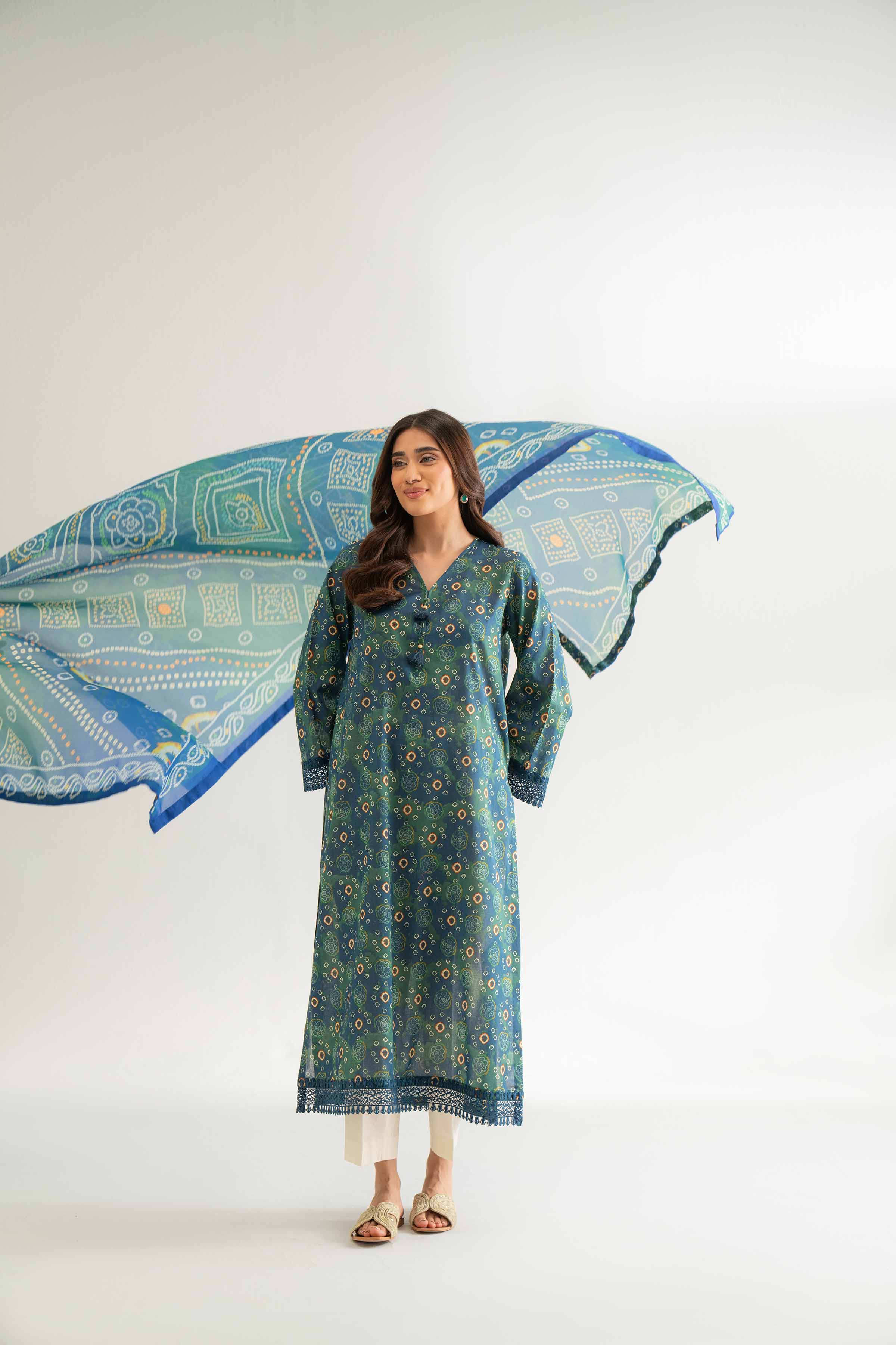 2 Piece - Digital Printed Embroidered Suit - 42501752 for Women - Unstitched Collection | Nishat | Shop Online