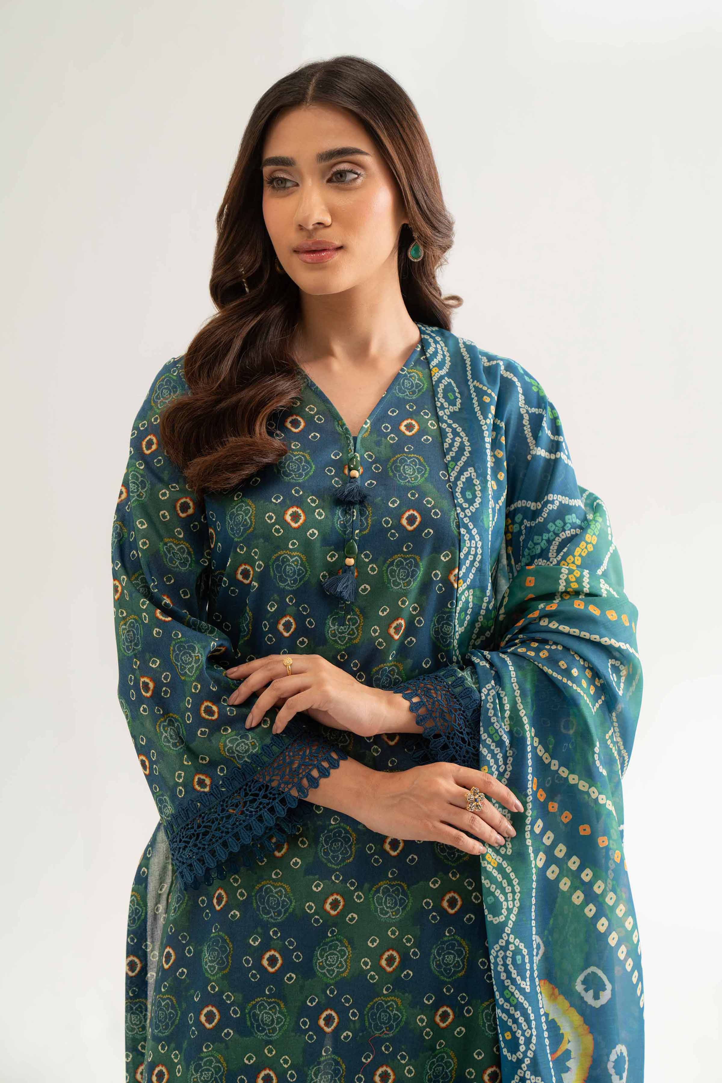 2 Piece - Digital Printed Embroidered Suit - 42501752 for Women - Unstitched Collection | Nishat | Shop Online