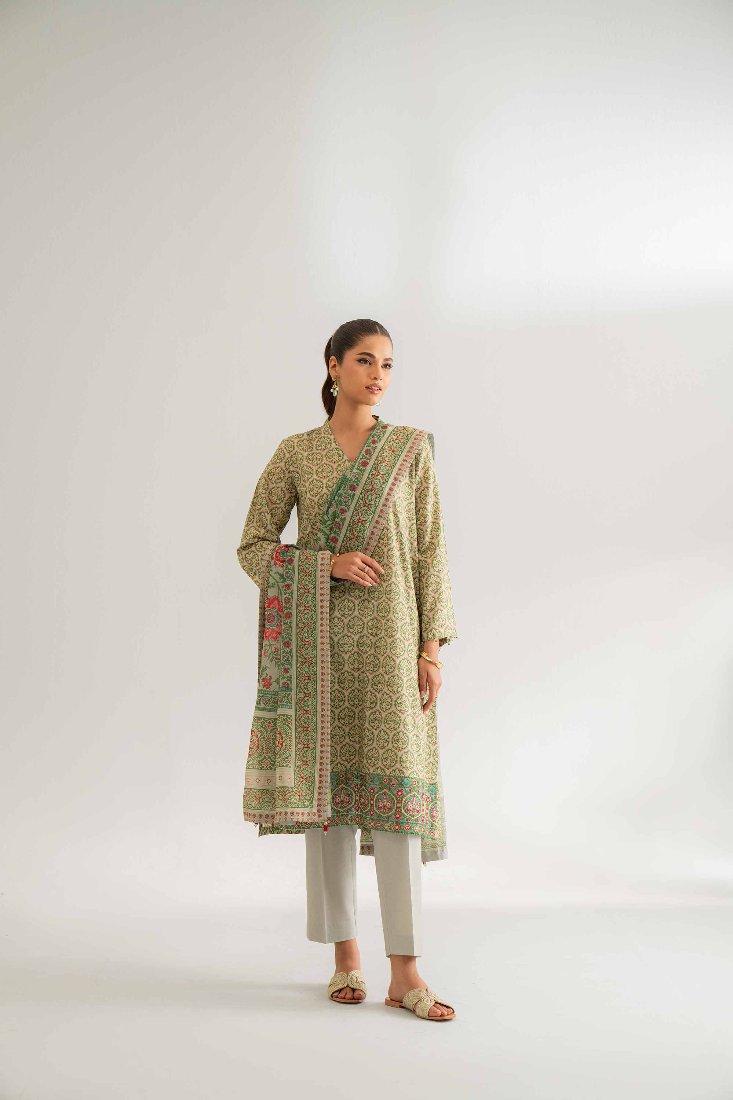 2 Piece - Digital Printed Embroidered Suit - 42501759 for Women - Unstitched Collection | Nishat | Shop Online