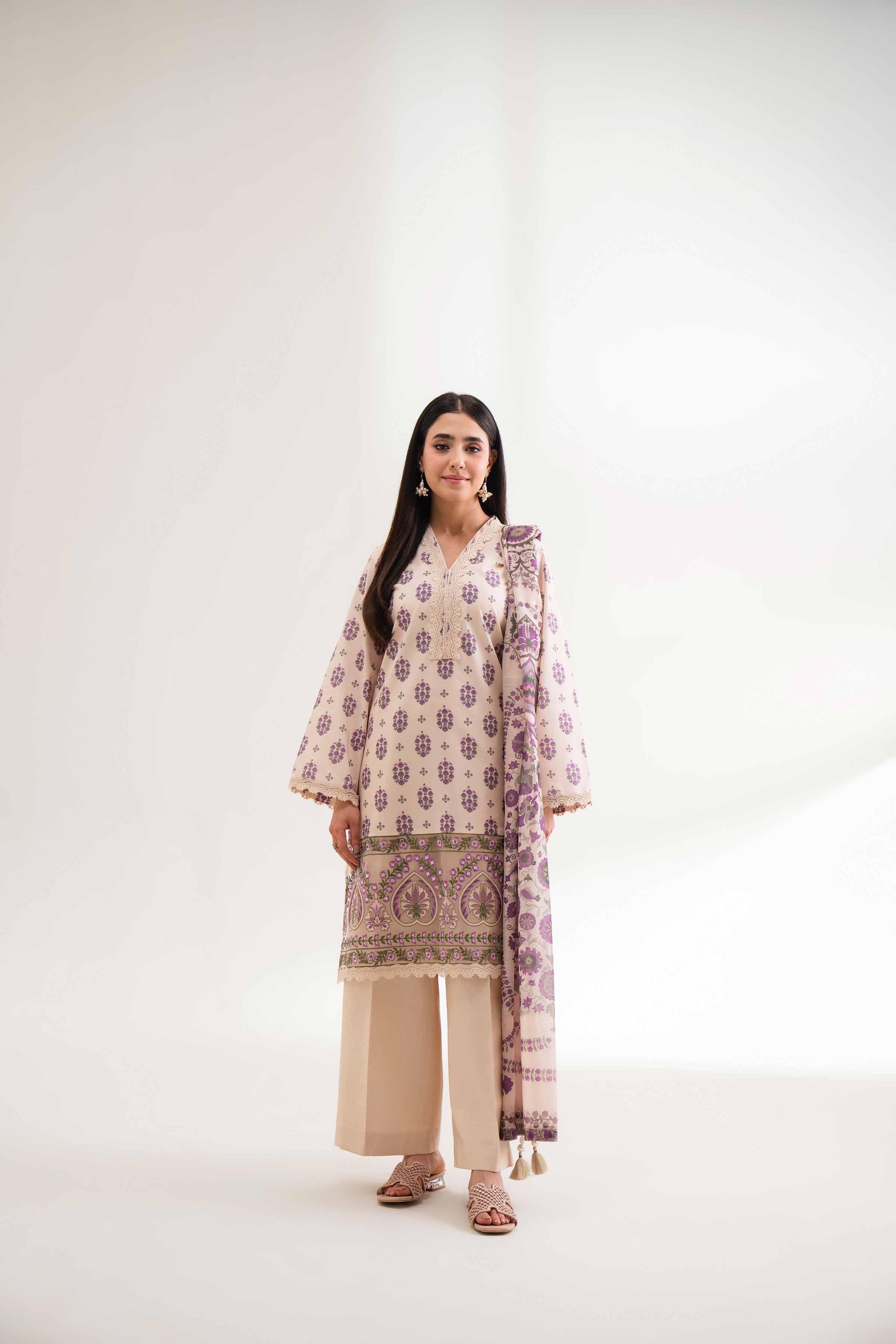 2 Piece - Digital Printed Embroidered Suit - 42501763 for Women - Unstitched Collection | Nishat | Shop Online
