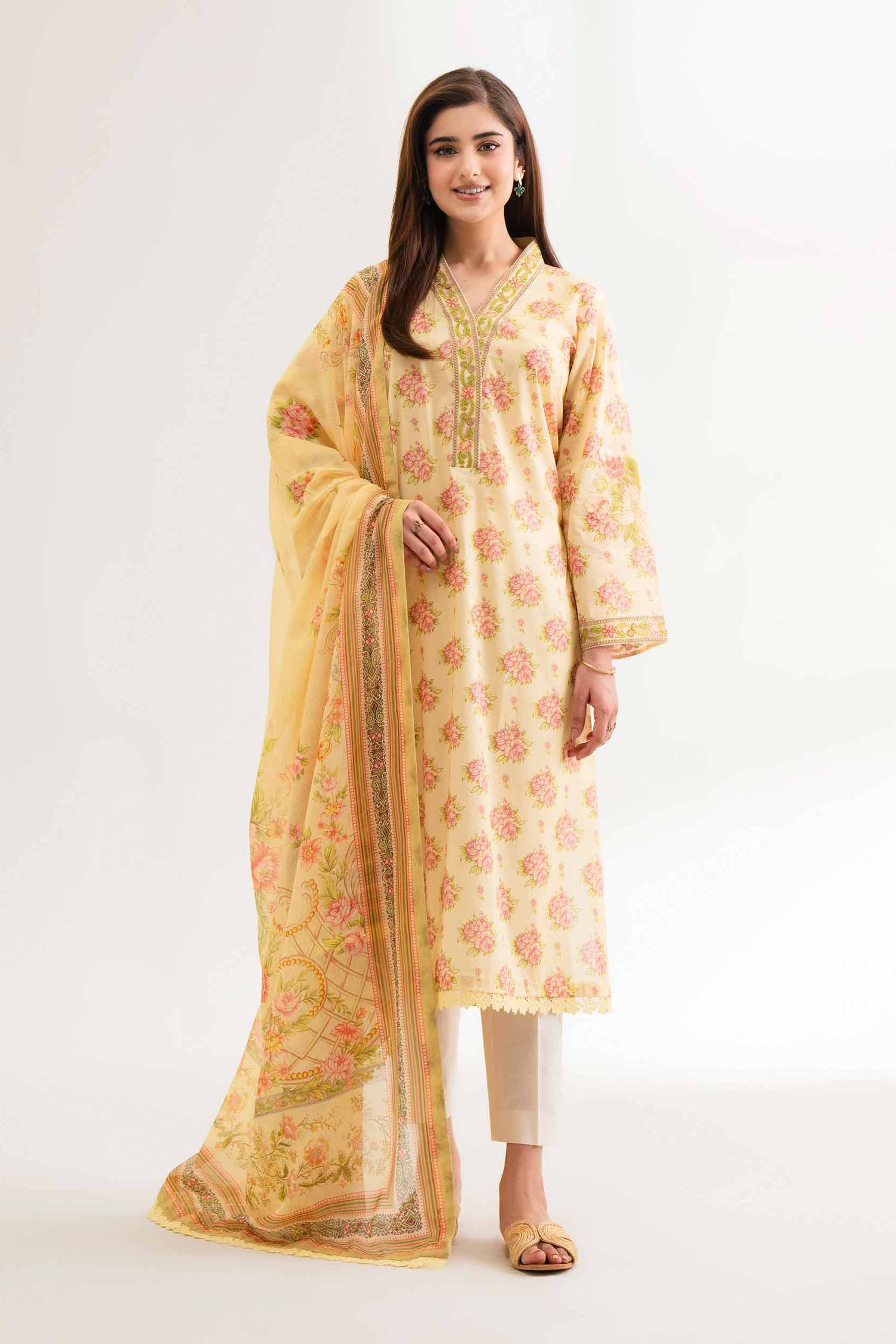 2 Piece - Digital Printed Embroidered Suit - 42501765 for Women - Unstitched Collection | Nishat | Shop Online