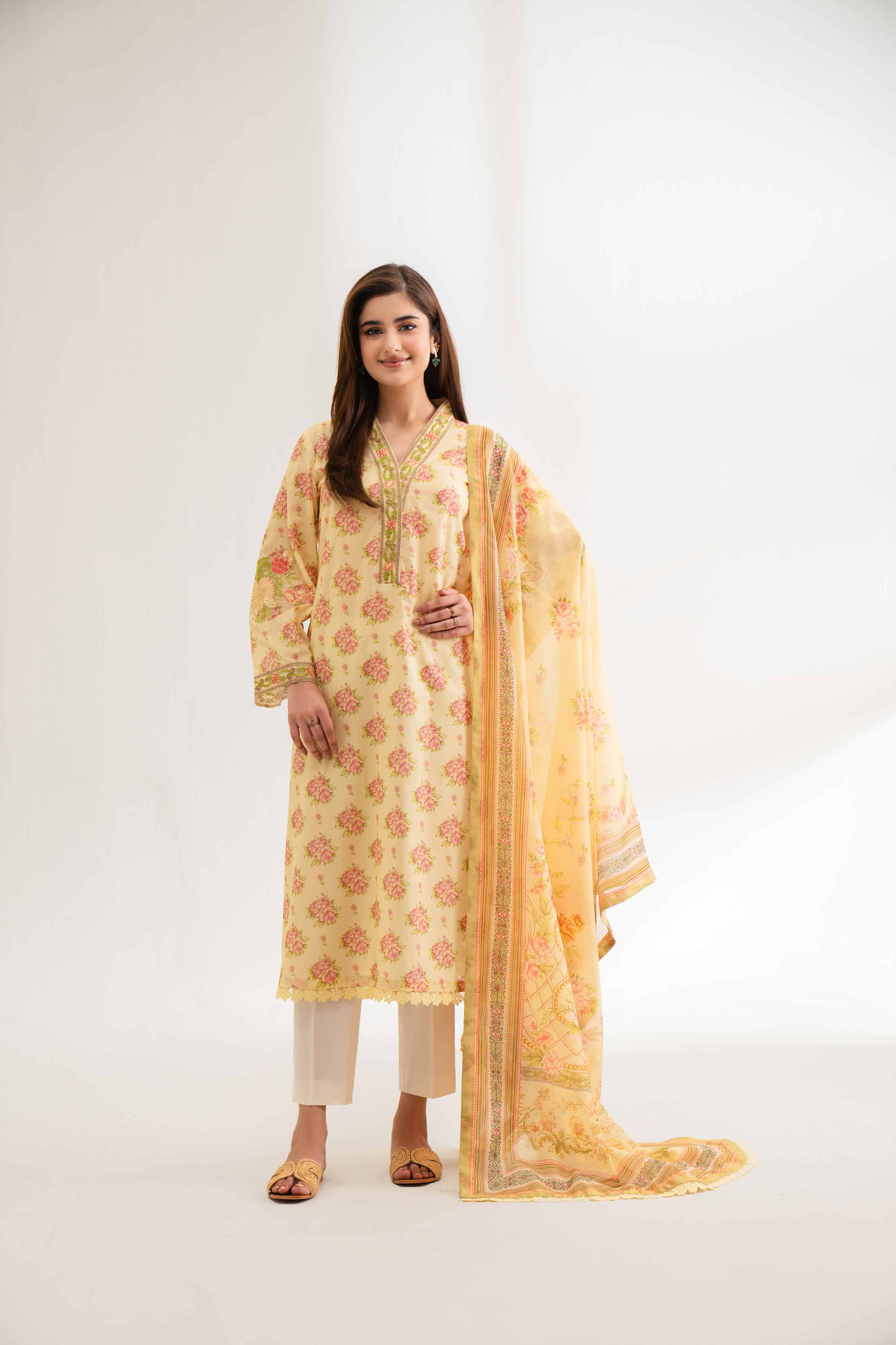 2 Piece - Digital Printed Embroidered Suit - 42501765 for Women - Unstitched Collection | Nishat | Shop Online