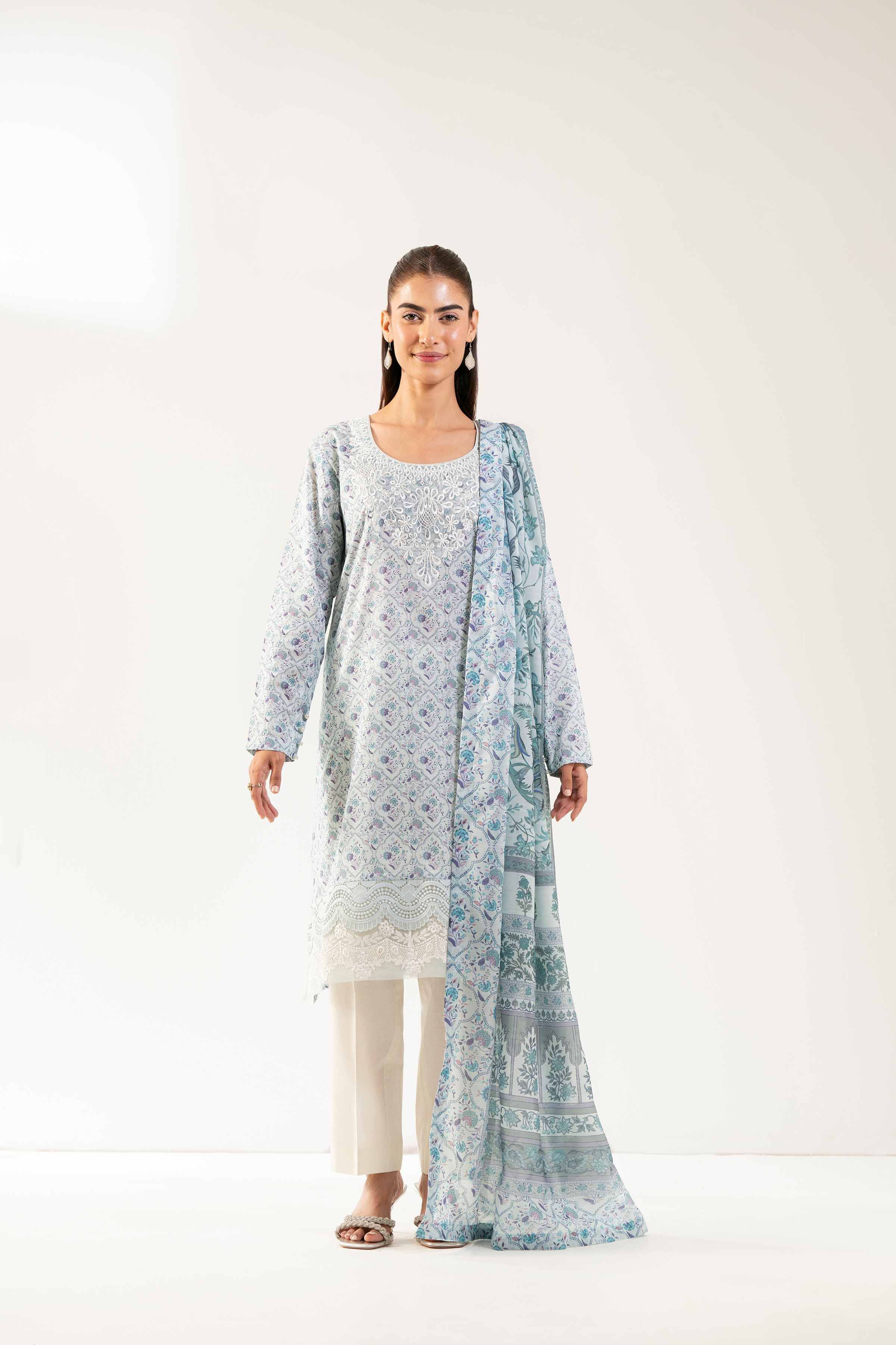 2 Piece - Digital Printed Embroidered Suit - 42501768 for Women - Unstitched Collection | Nishat | Shop Online