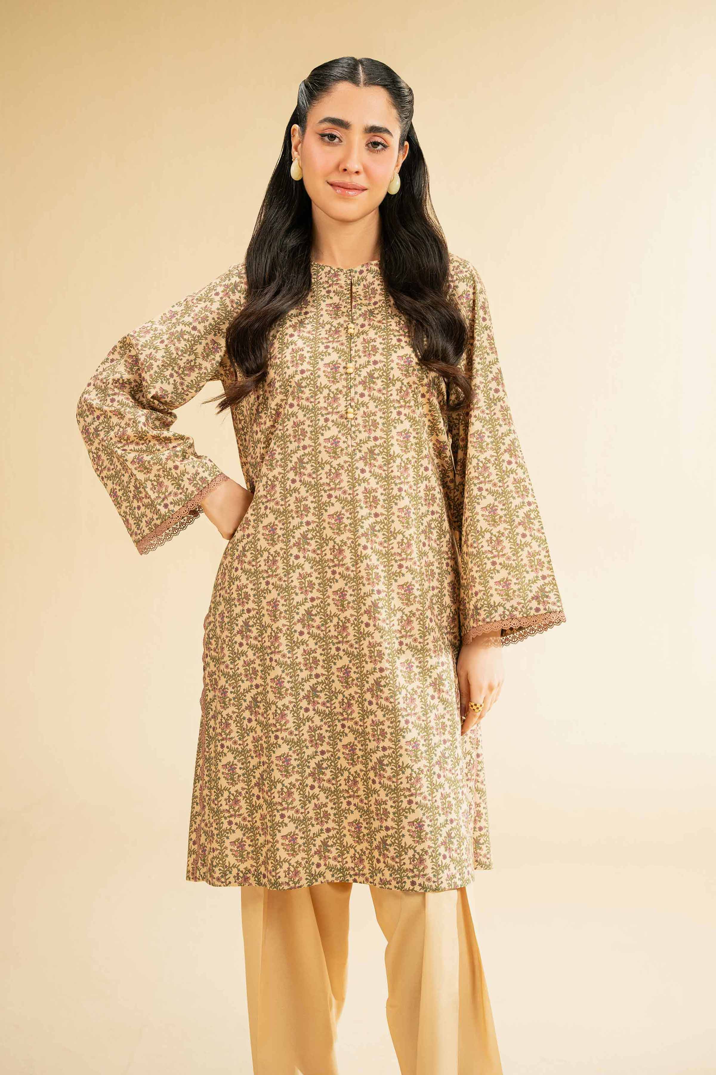 2 Piece - Digital Printed Embroidered Suit - 42501772 for Women - Unstitched Collection | Nishat | Shop Online