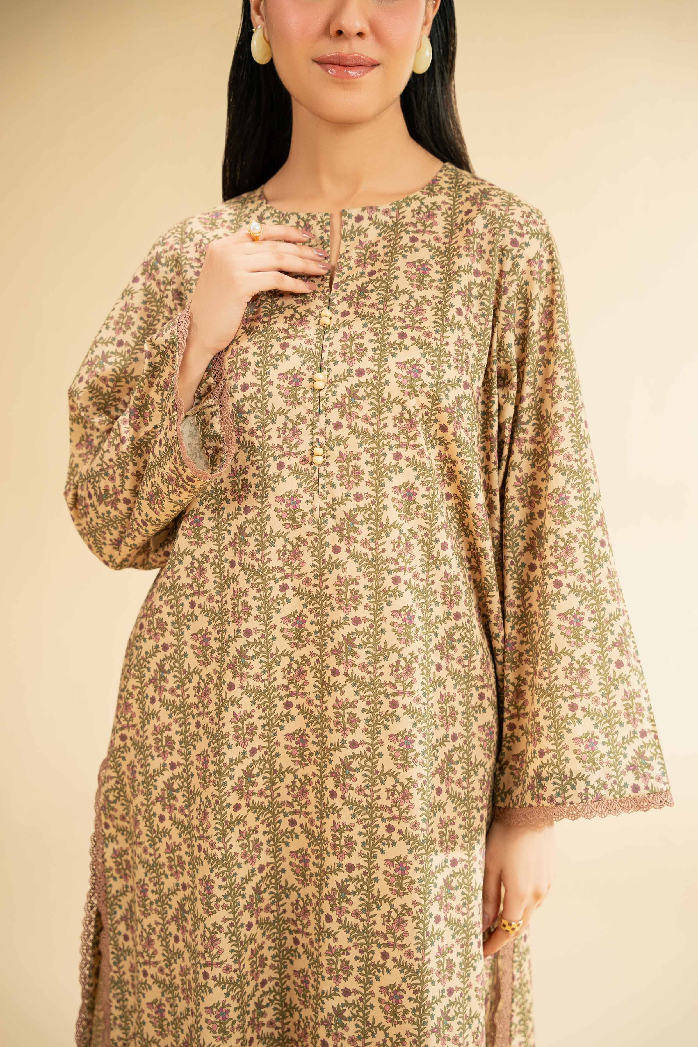 2 Piece - Digital Printed Embroidered Suit - 42501772 for Women - Unstitched Collection | Nishat | Shop Online